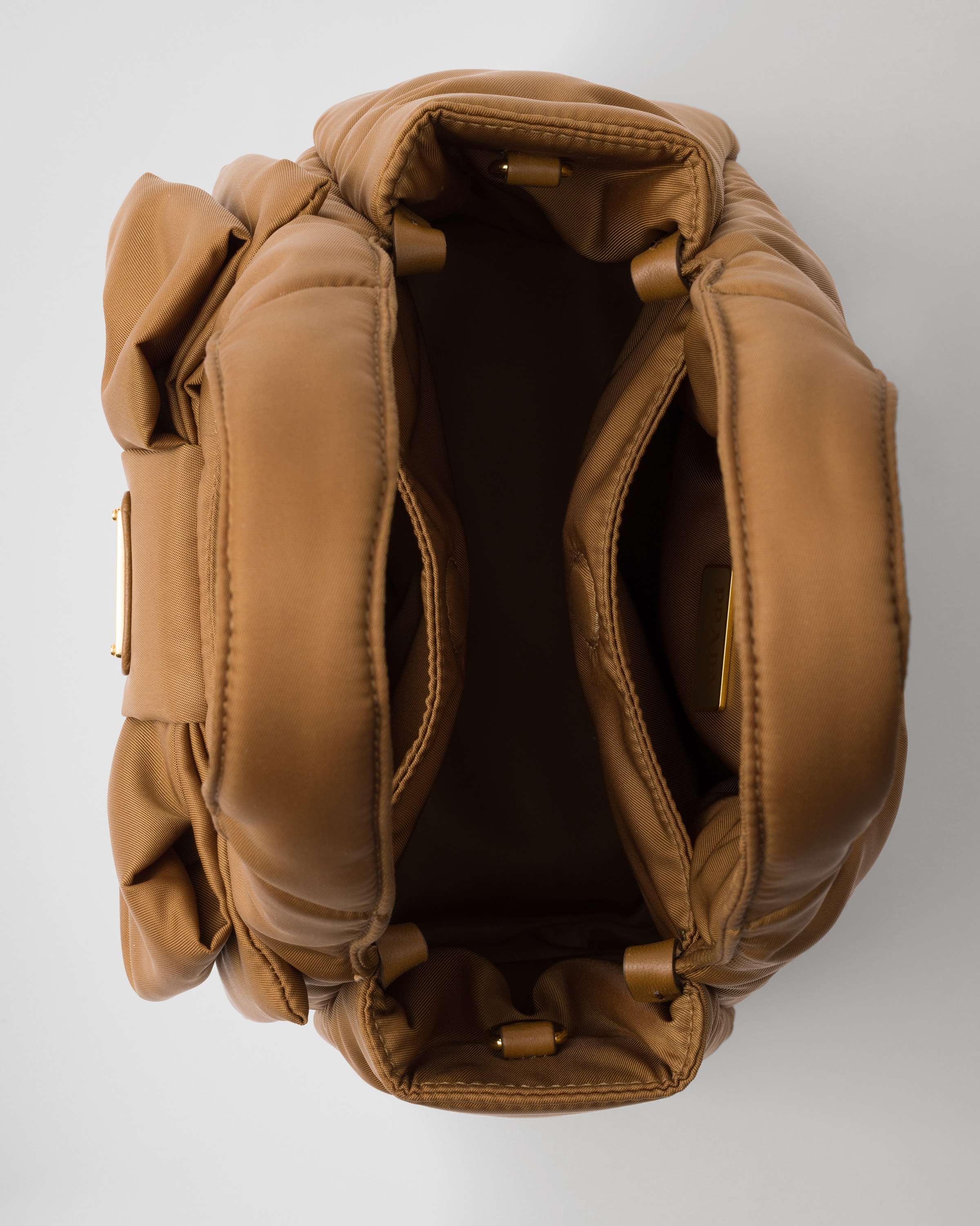 Padded Re-Nylon mini-bag with bow - 5
