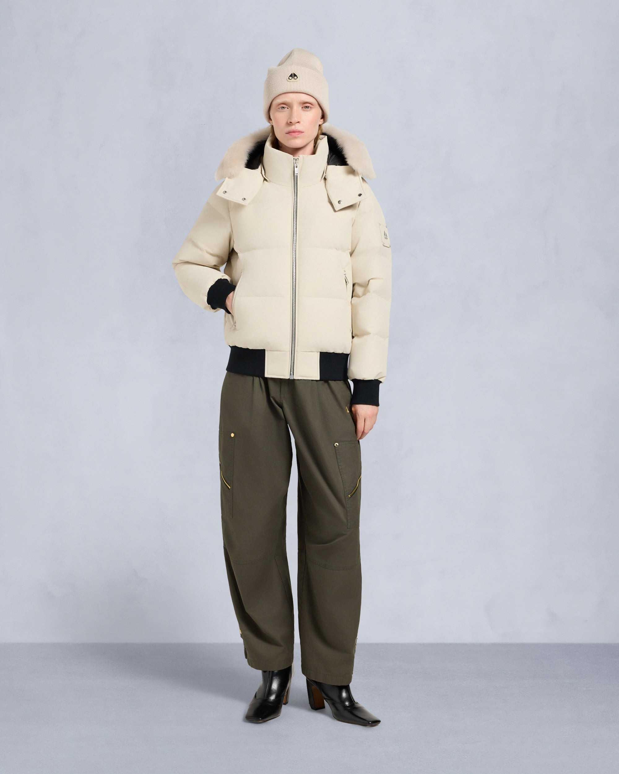 CLOUD SHEARLING BOMBER JACKET - 2