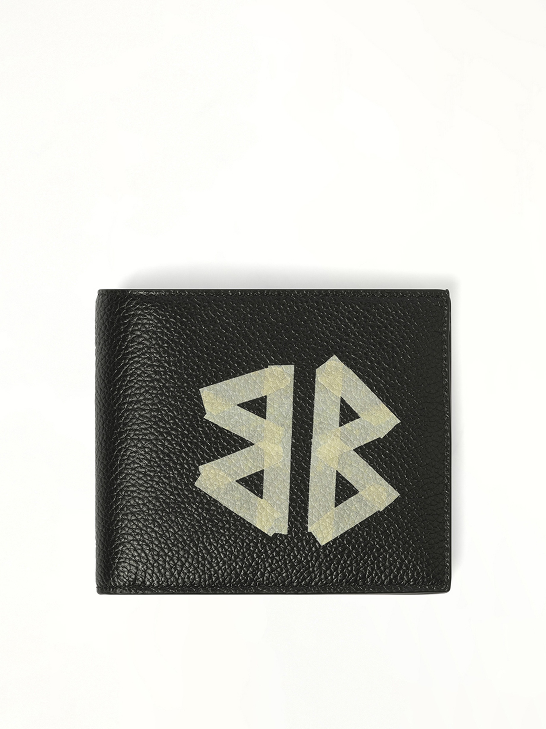 Tape Type Fold Wallet in Black - 1