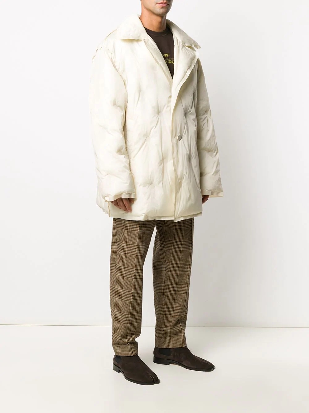 oversized quilted puffer coat - 3