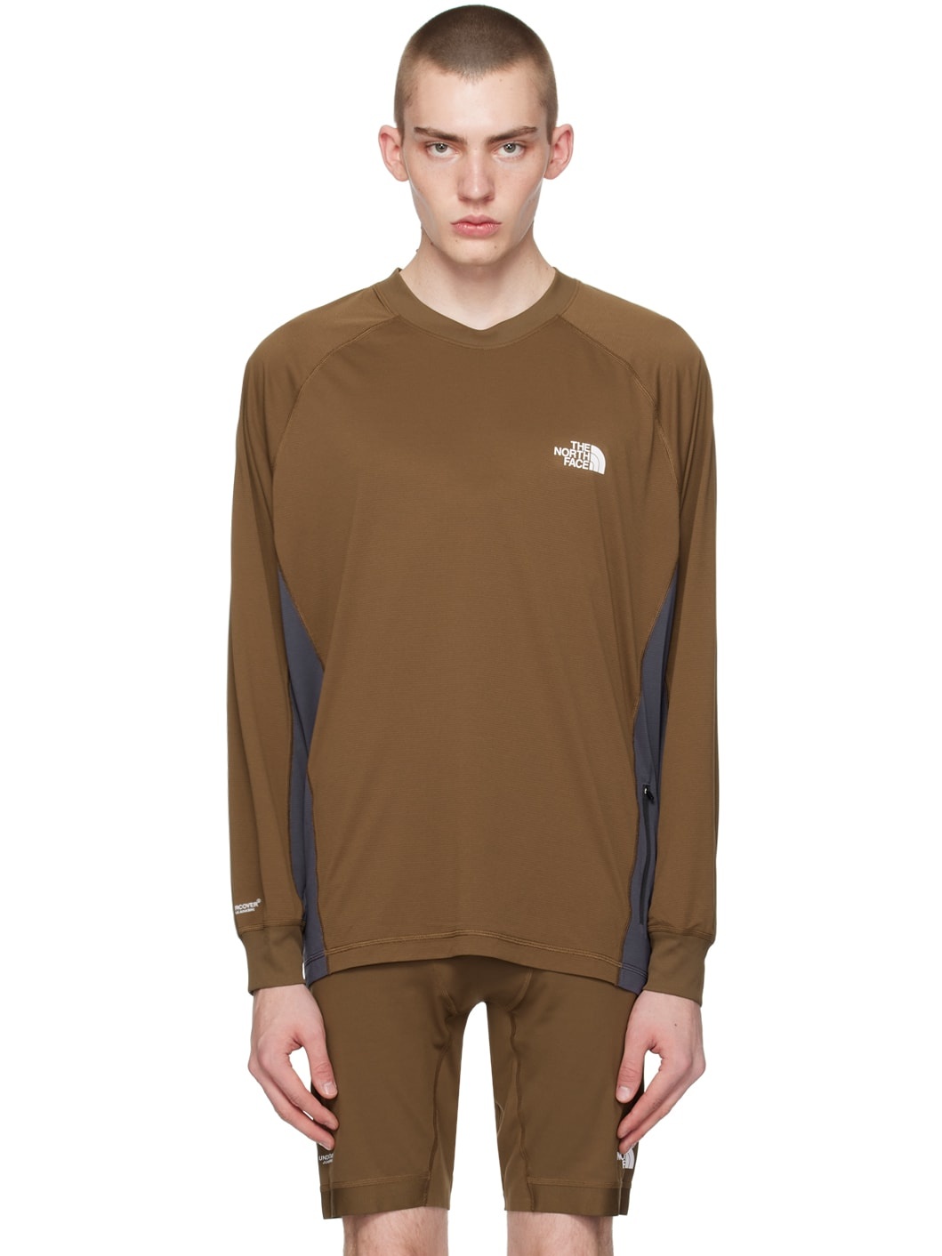 Brown & Black The North Face Edition Long Sleeve T-Shirt - 1