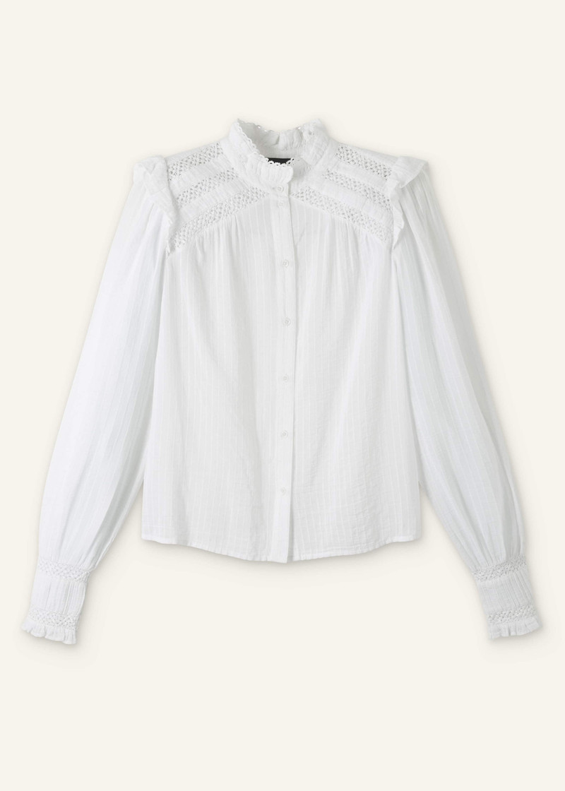 Detailed Trim Blouse - 1