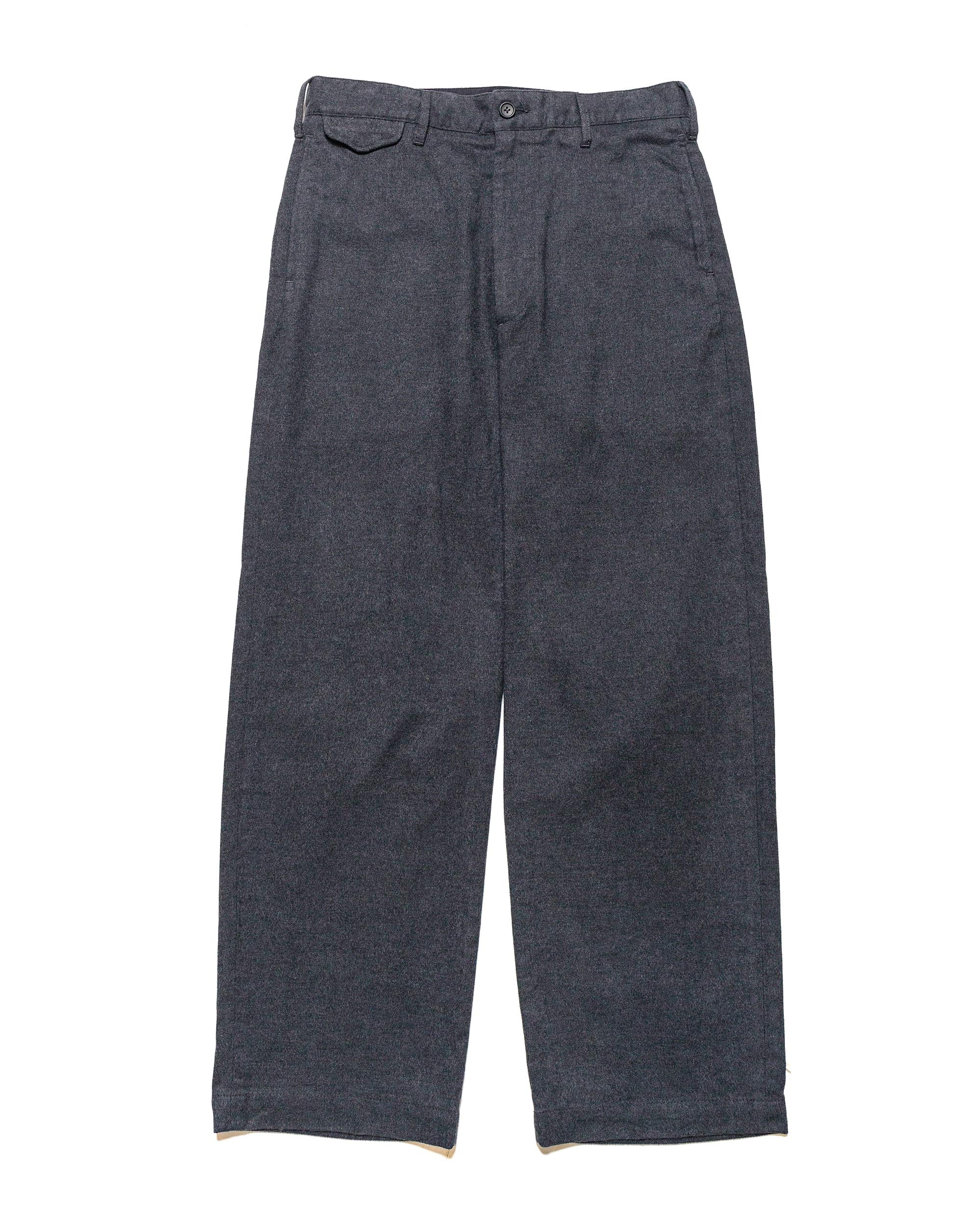 Officer Pant Charcoal CP Brushed Cloth - 1