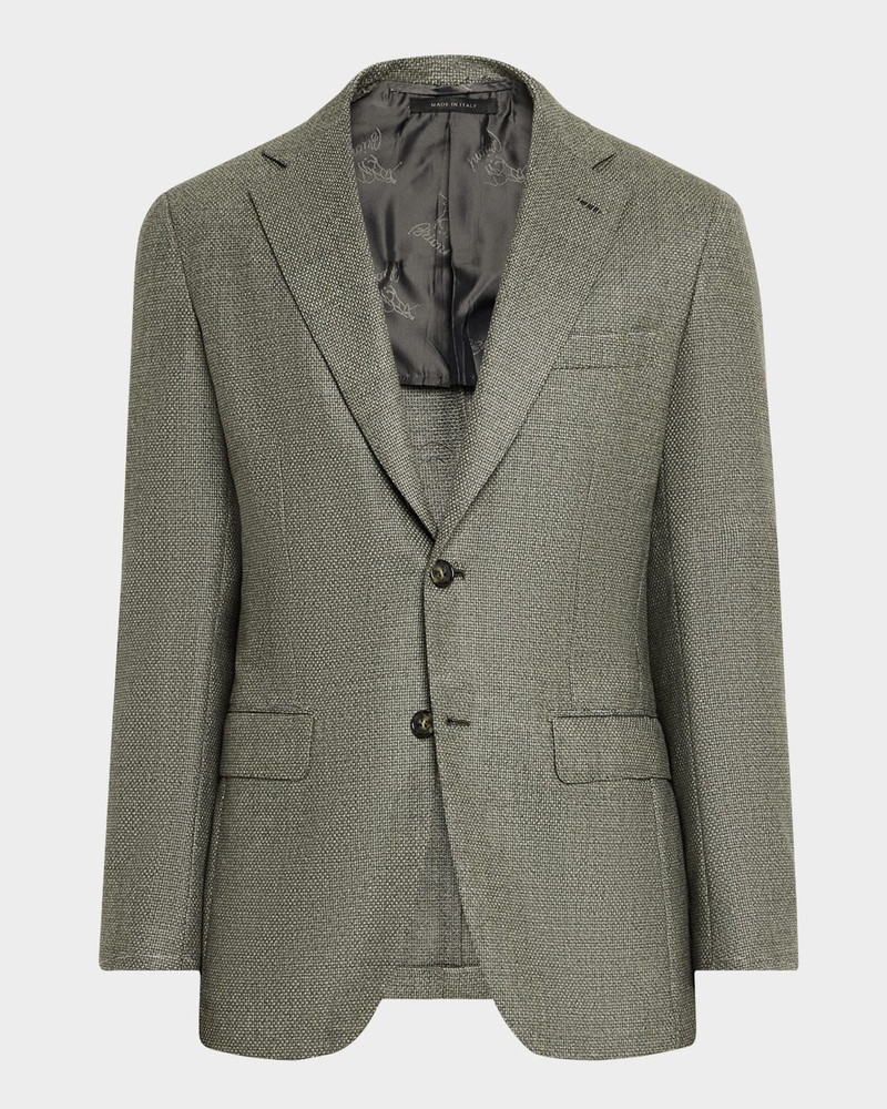 Men's Textured Wool-Cashmere Blazer 1