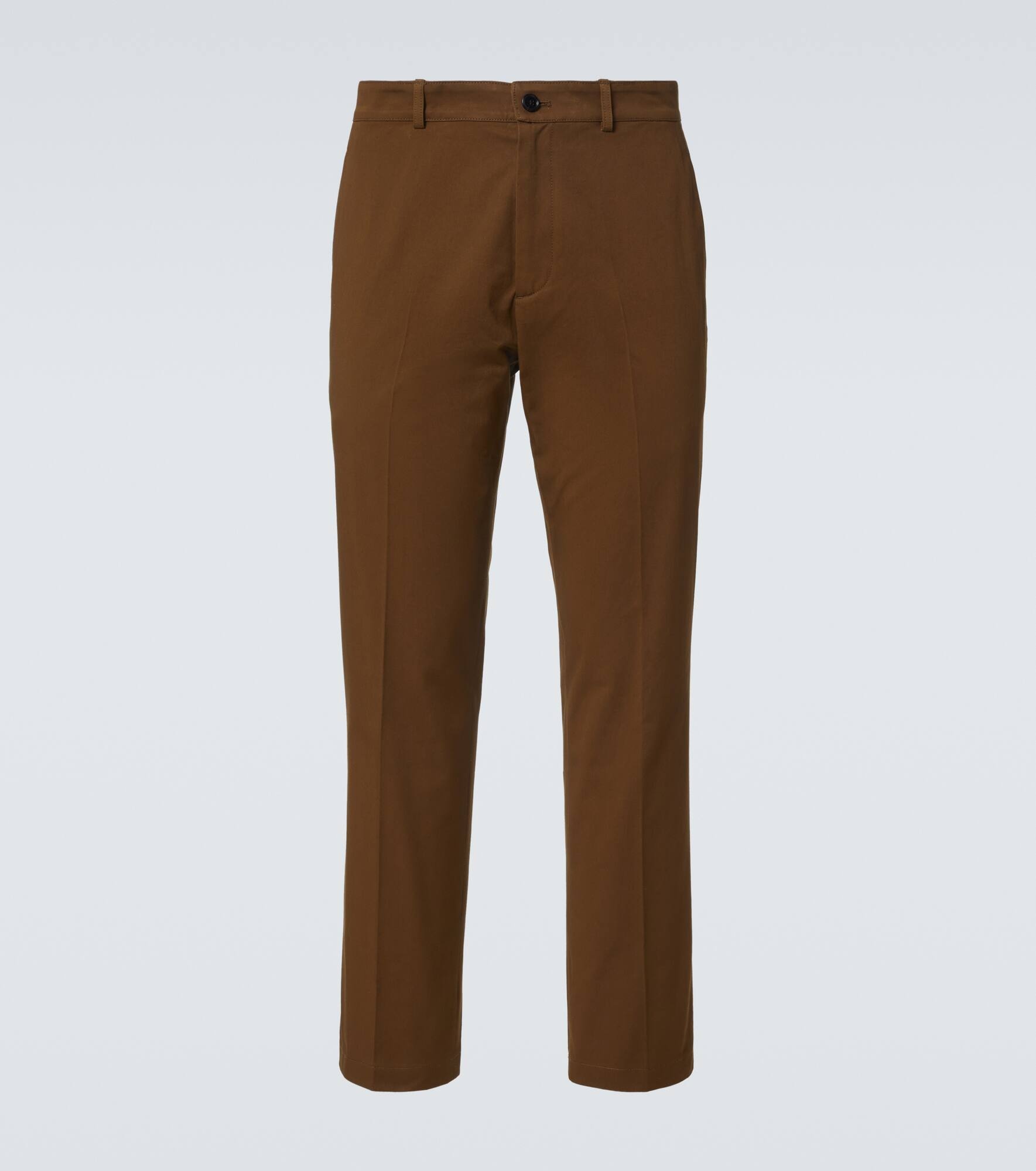 Cotton straight chinos - 1