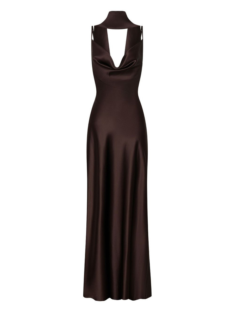 Geneva cowl-neck maxi dress 1