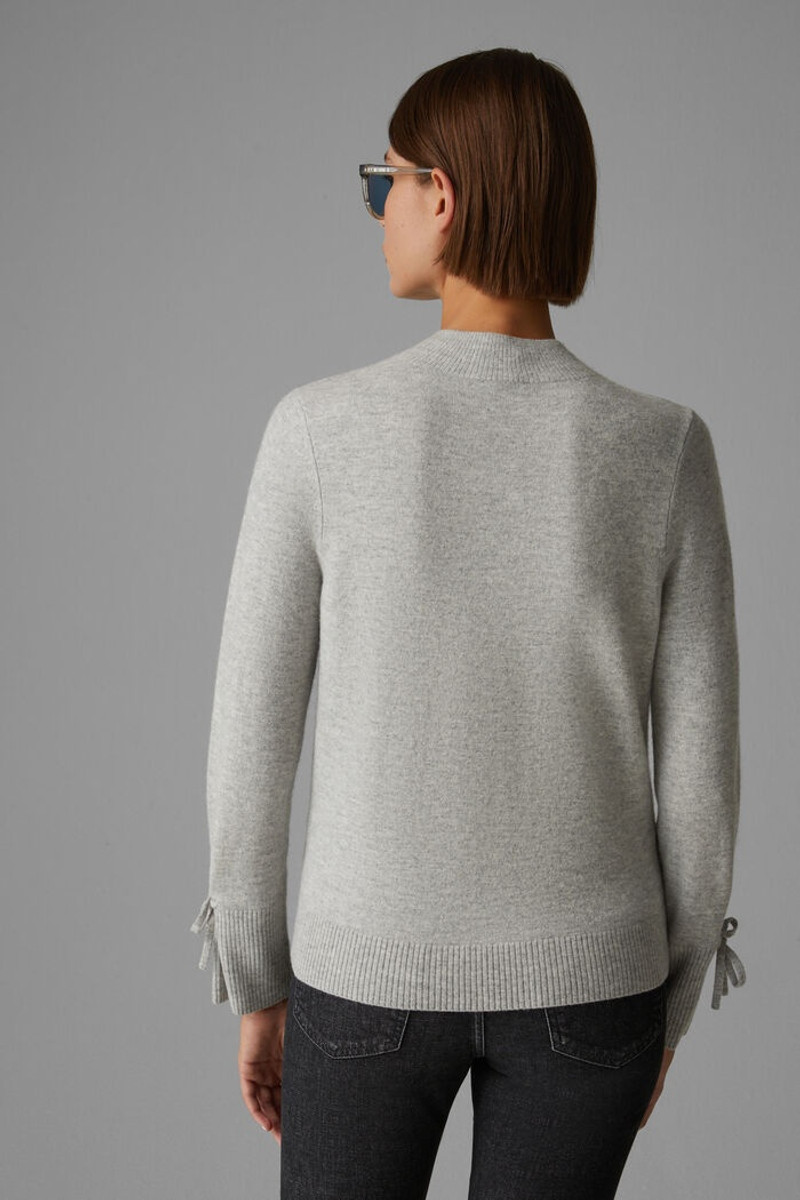 Lejla Knitted pullover in Light gray melange 3