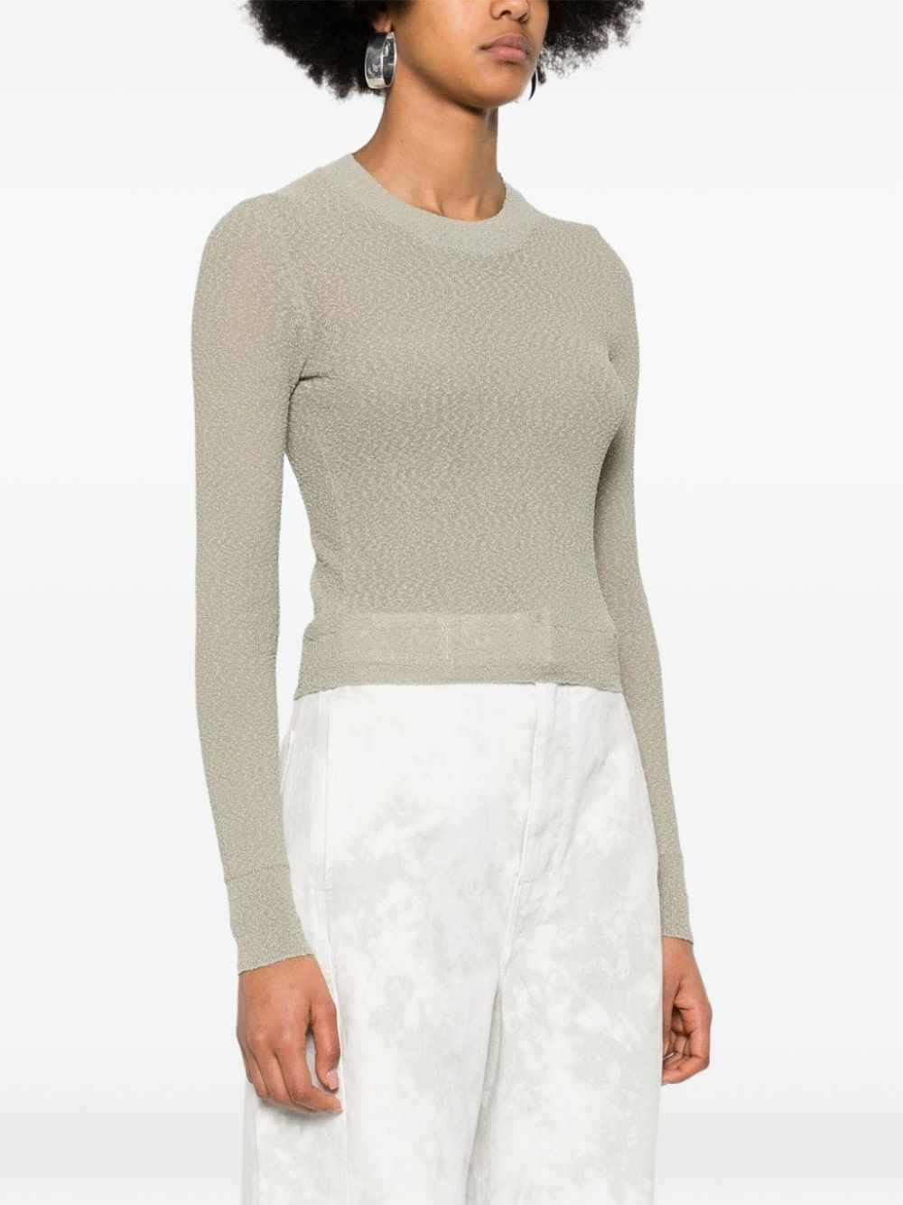 bouclÃ© knitted jumper - 3