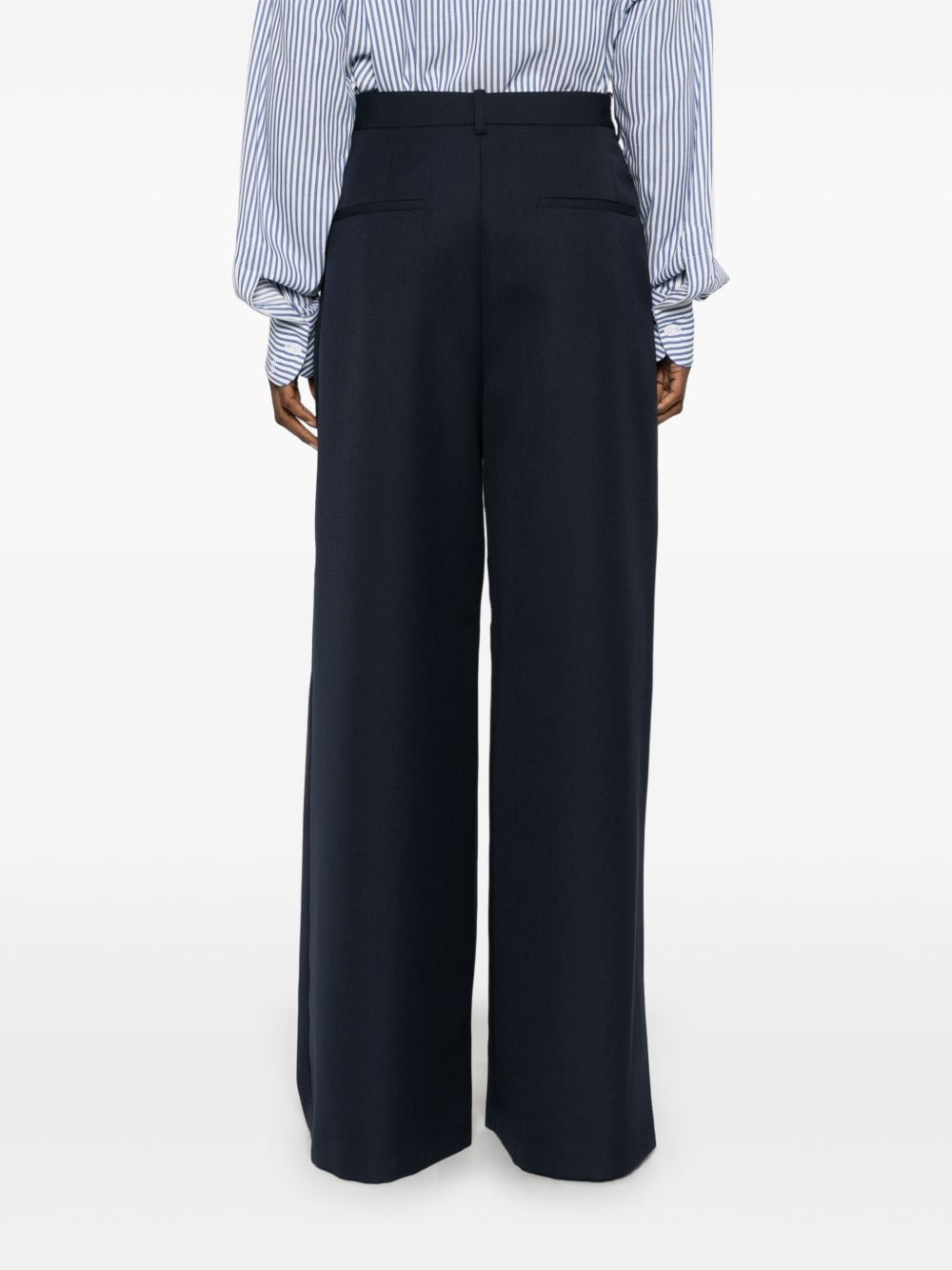 tapered high-waisted trousers - 4