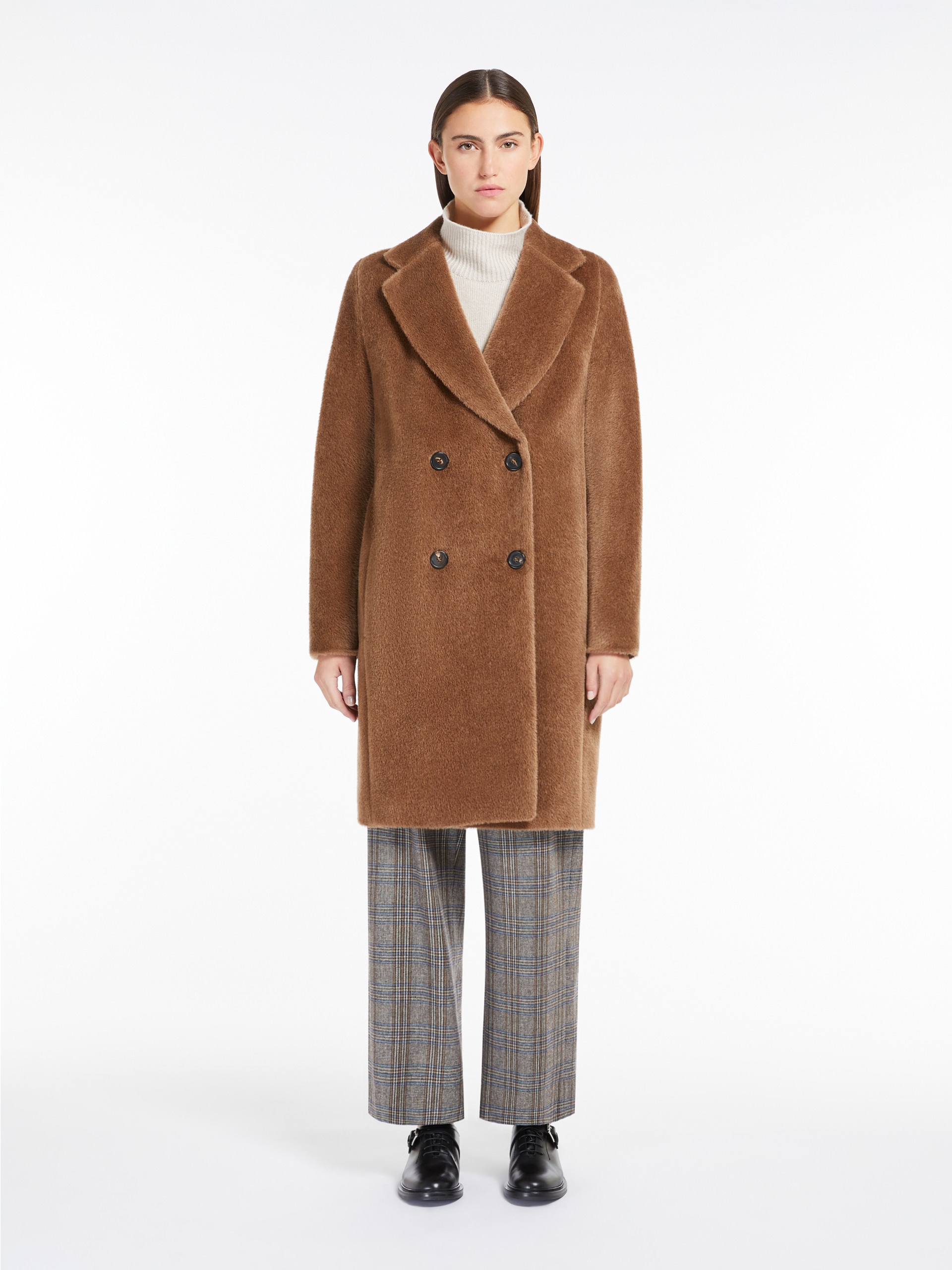 ROSETO Midi alpaca and wool coat - 3