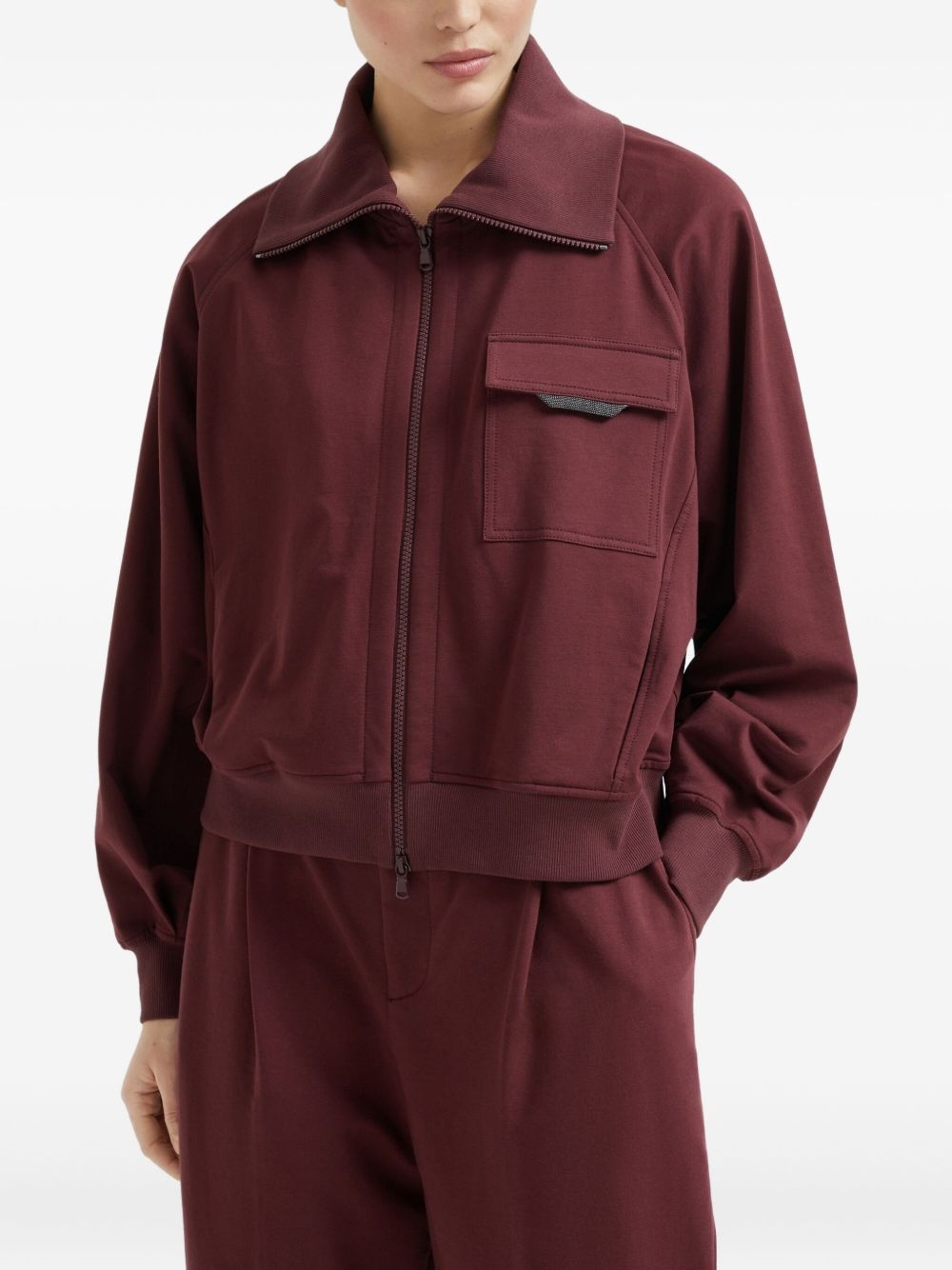 Monili-detail sweatshirt - 3