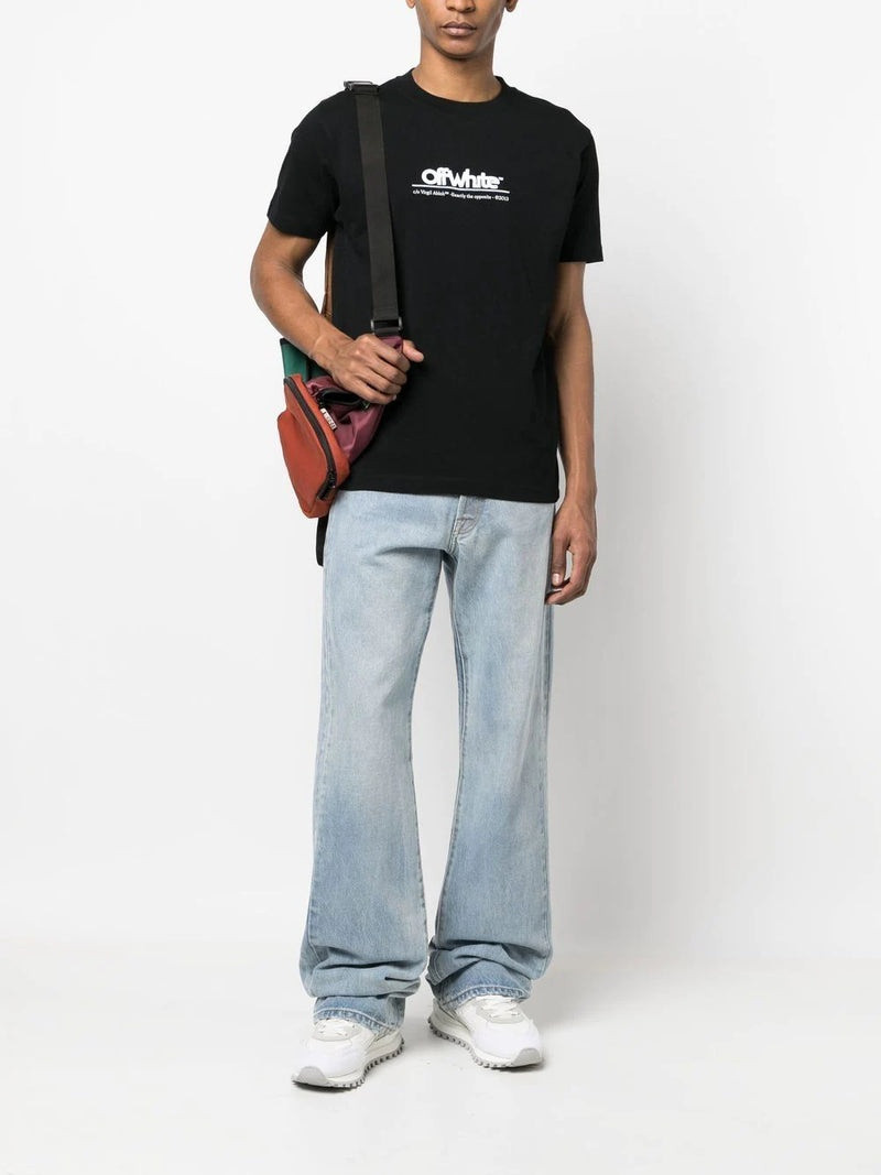 Off-White OFF-WHITE Chunky Logo Slim S/S Tee Black White outlook