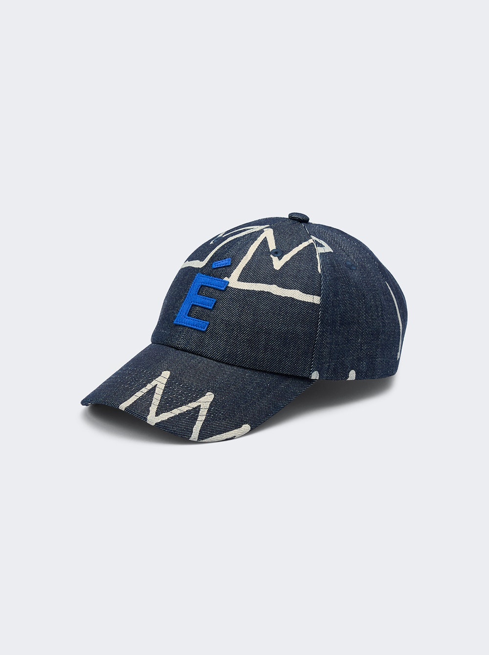 x Jean-Michel Basquiat Booster Baseball Cap Crown Denim Blue - 1