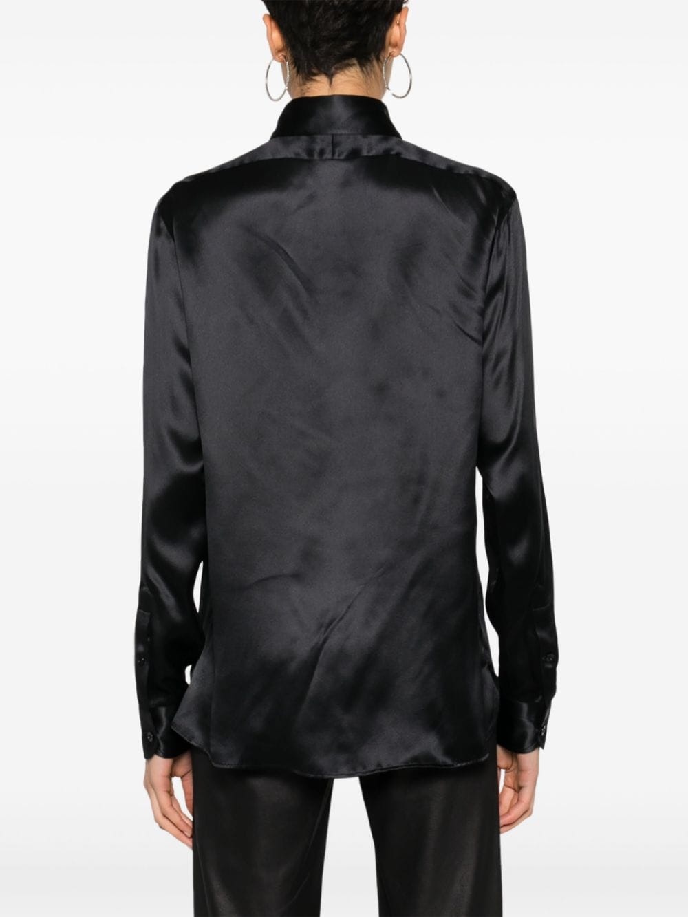 satin silk shirt - 4