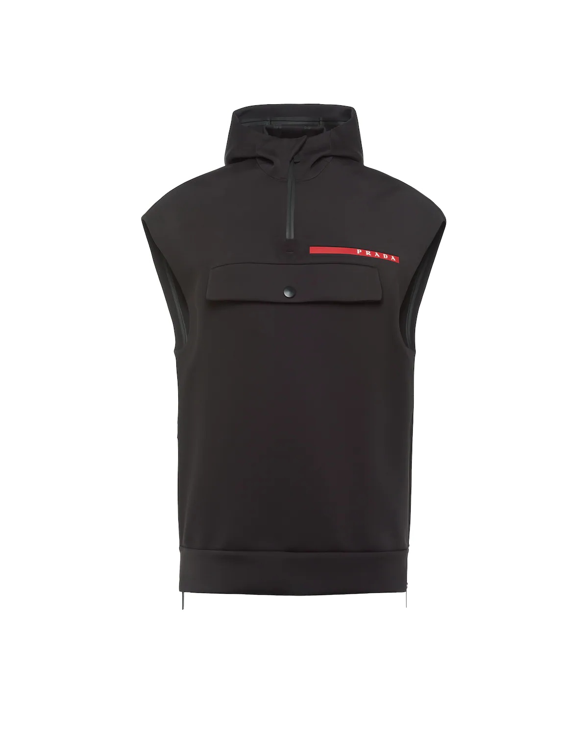 Double Technical Jersey hoodie vest - 1