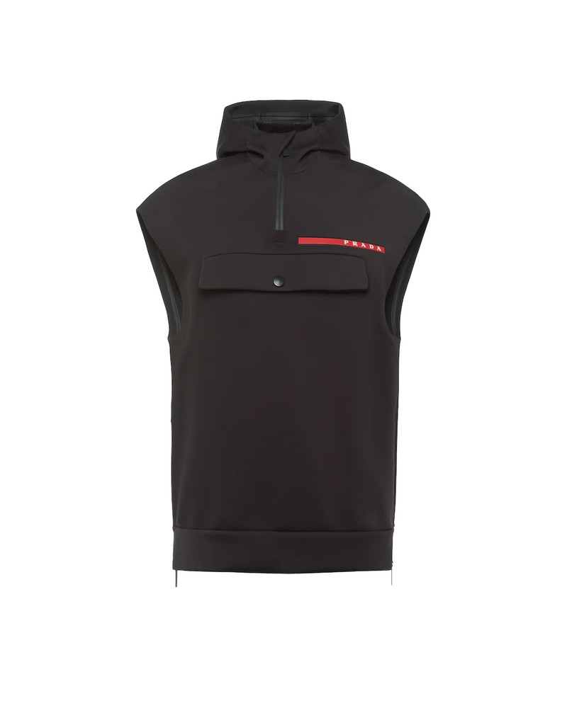 Double Technical Jersey hoodie vest 1