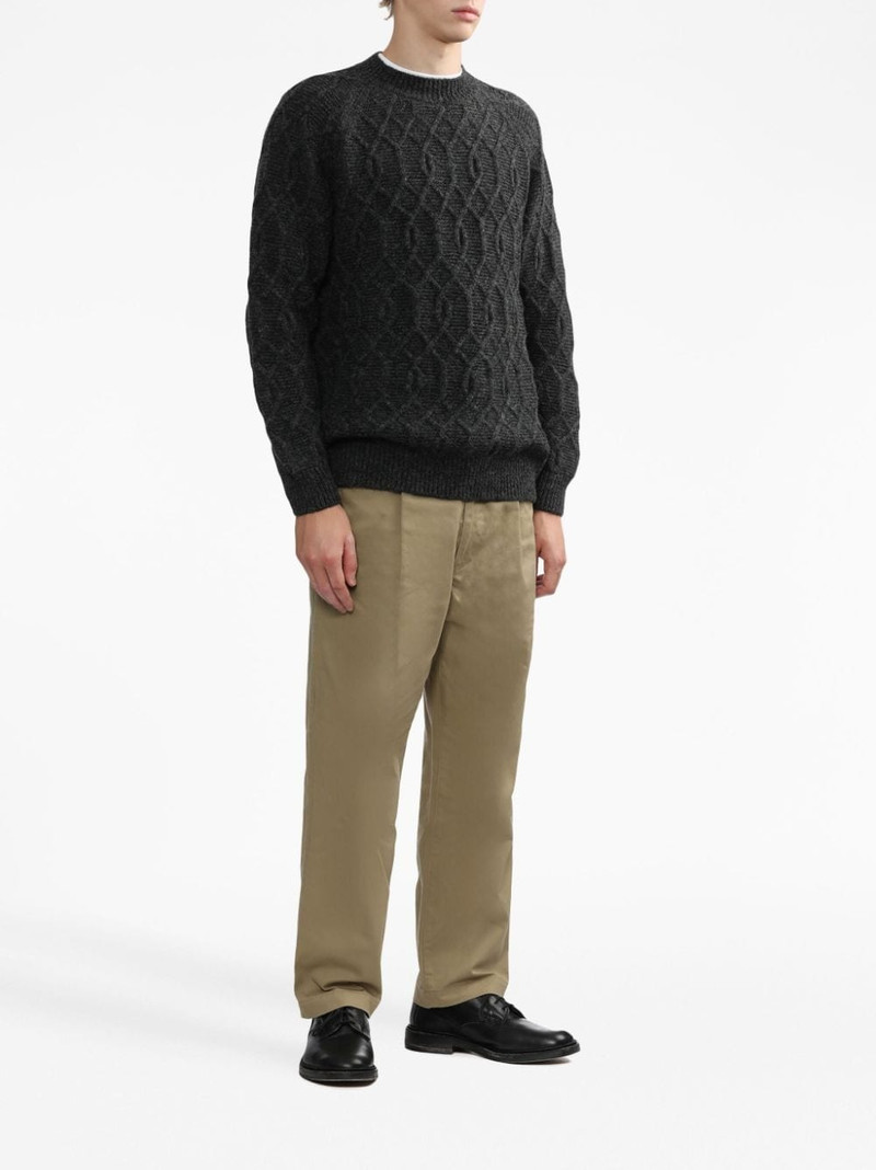 Comme des Garçons Homme chunky-knit crew-neck jumper outlook
