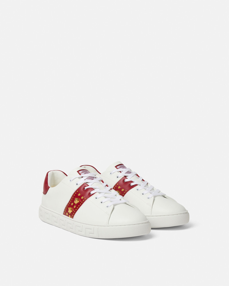 VERSACE Greca Embellished Sneakers outlook