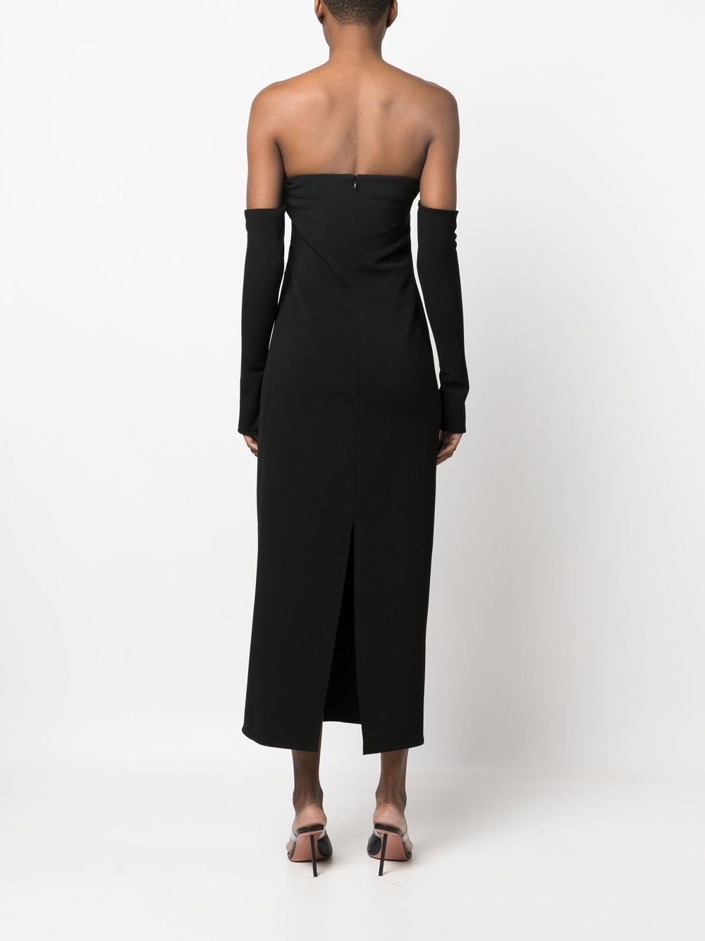 off-shoulder midi dress - 4