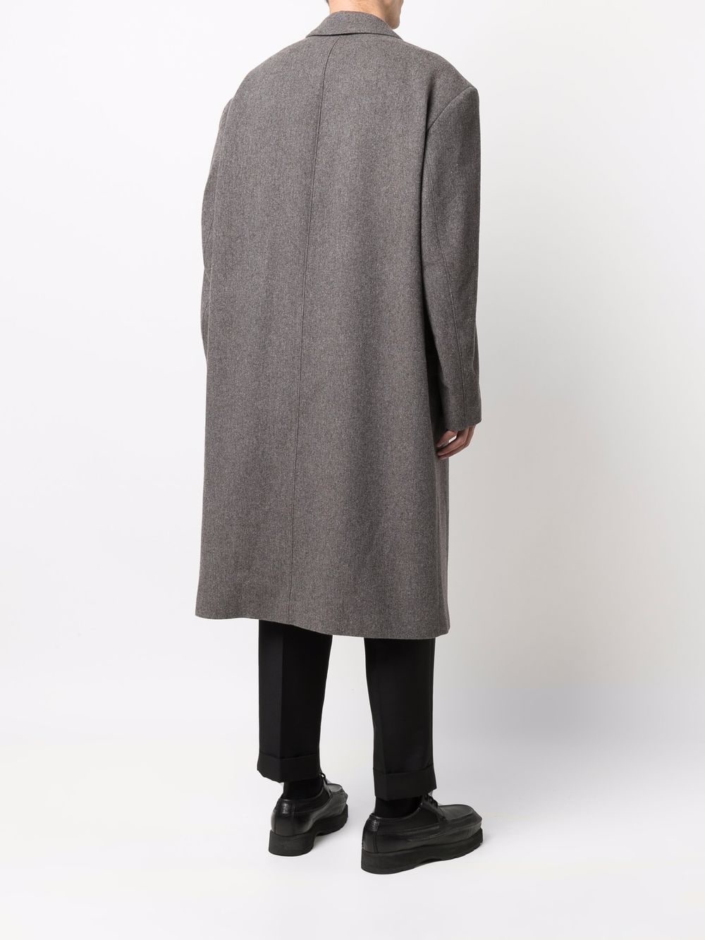 oversized felted wool coat - 4