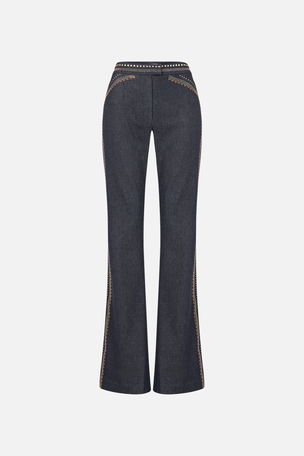 FLARE TROUSER WITH SEAM DETAIL - 1