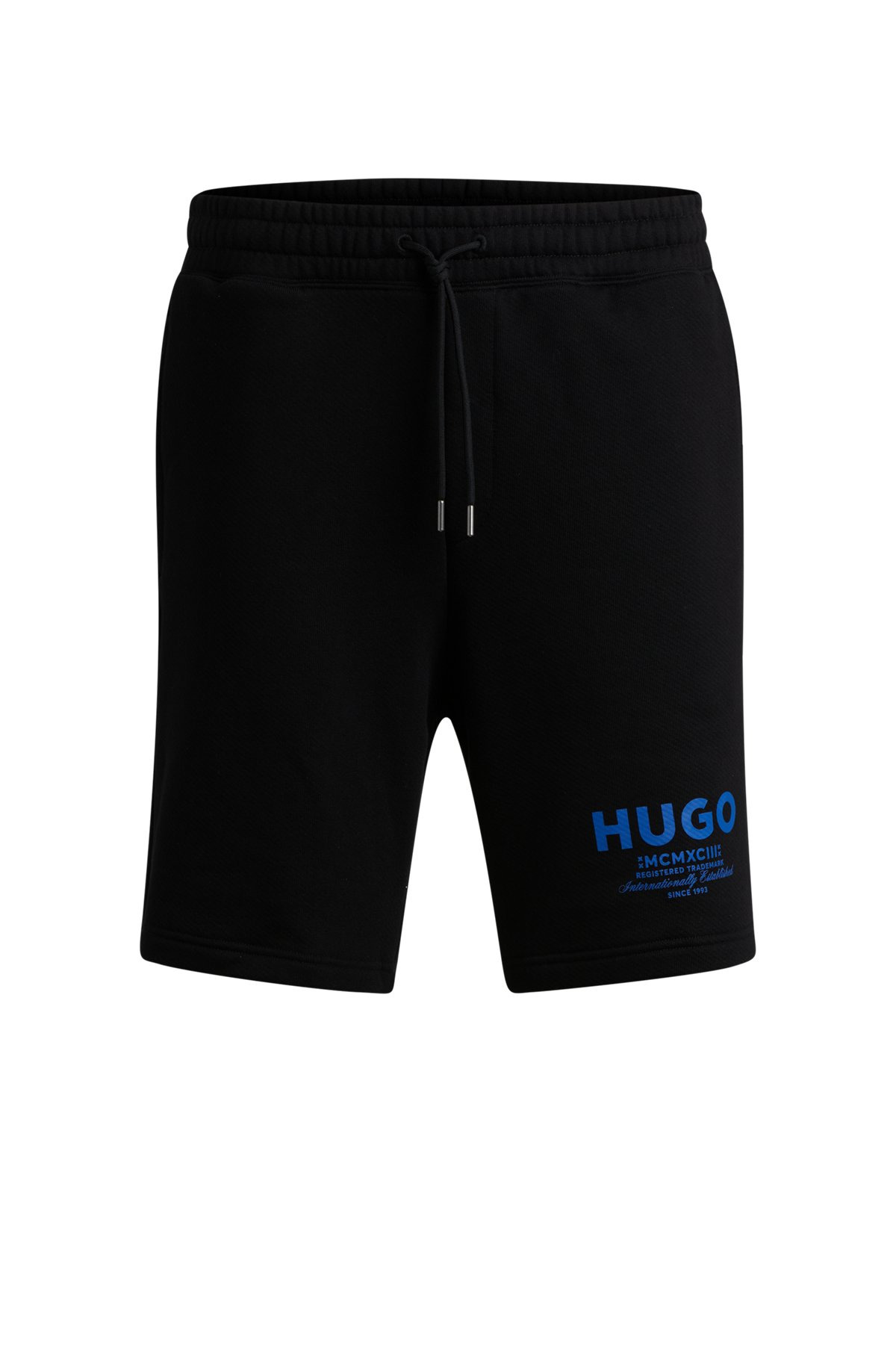 LOOSE-FIT SHORTS IN COTTON TERRY WITH LOGO PRINT - 1