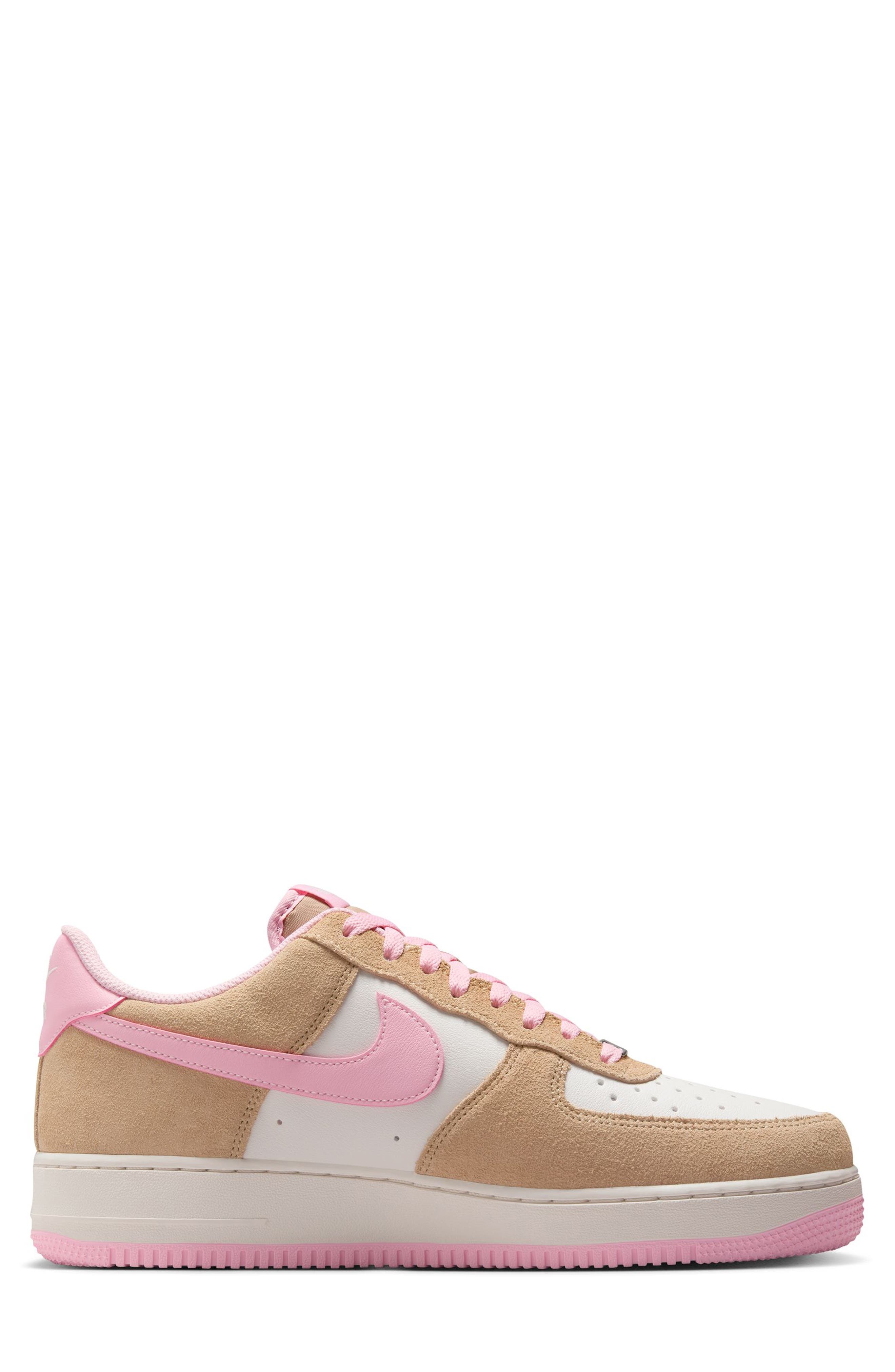 Nike Air Force 1 '07 Sneaker in Hemp/Soft Pink/Phantom at Nordstrom - 6