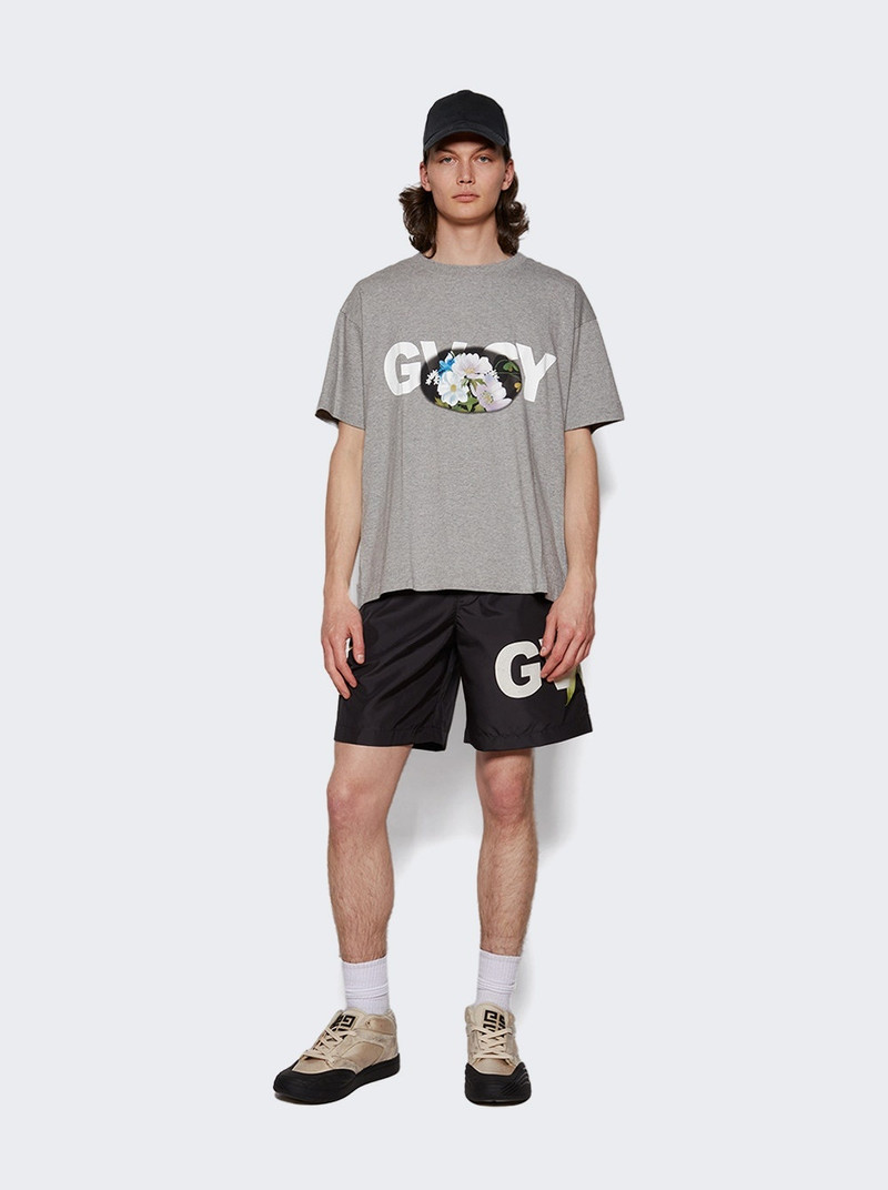 Givenchy Boxy Short Sleeve Tee Light Grey Mélange outlook