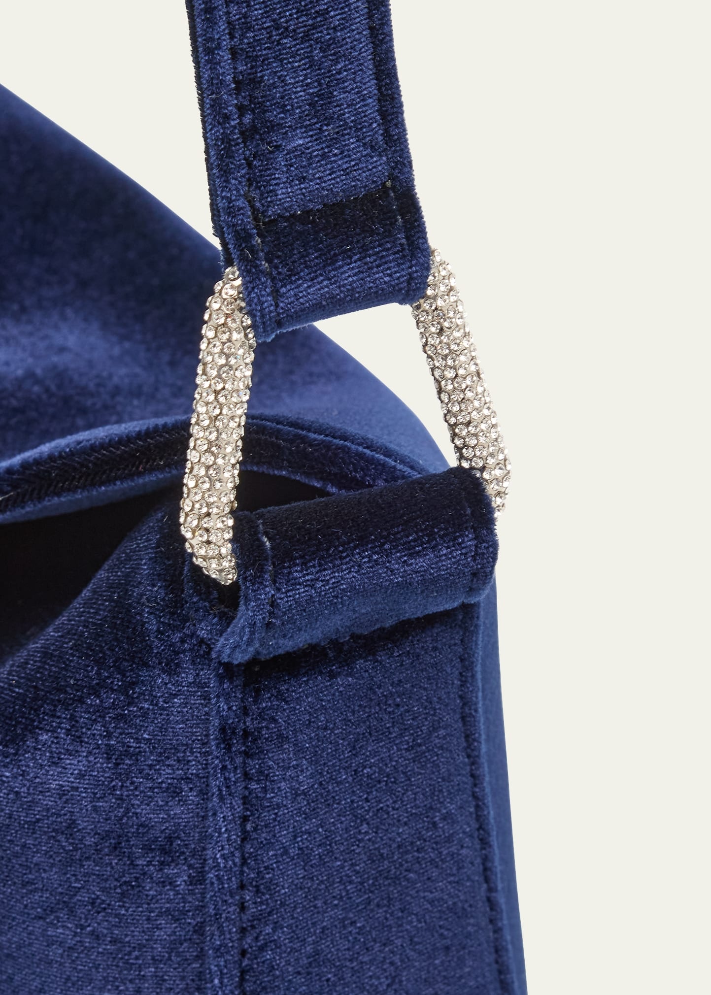 Anna Mini Velvet Hobo Bag - 4