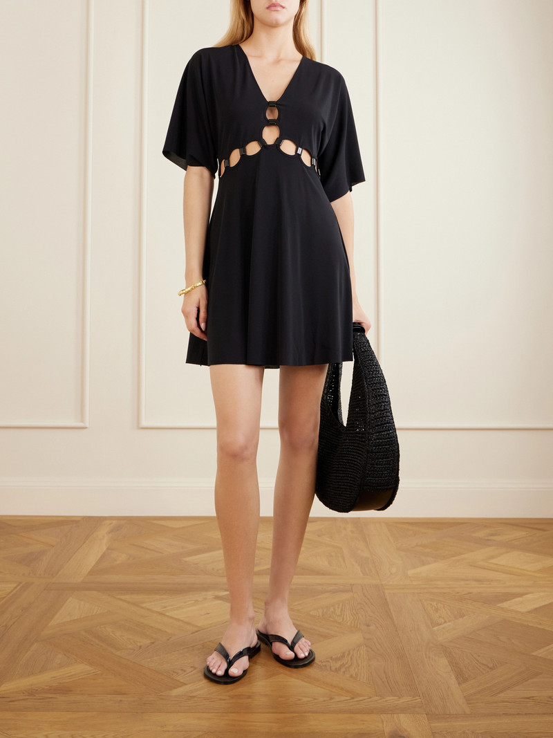 ERES Connection Cutout Jersey Mini Dress outlook