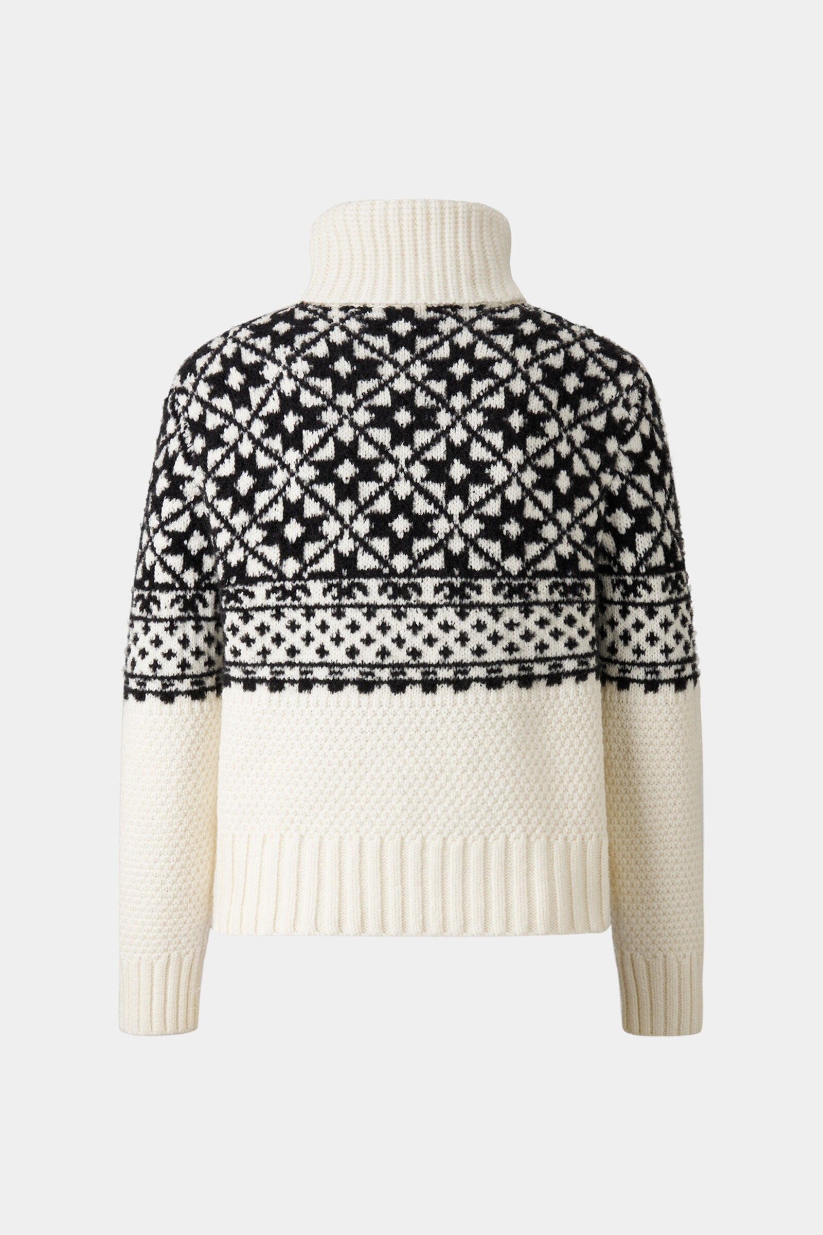 Nadia Turtleneck sweater in Off-white/Black - 5