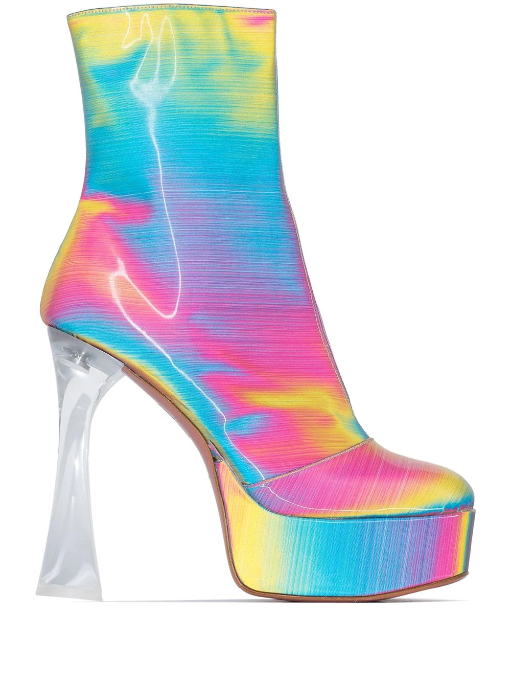 Dua 140mm perspex heel boots - 1