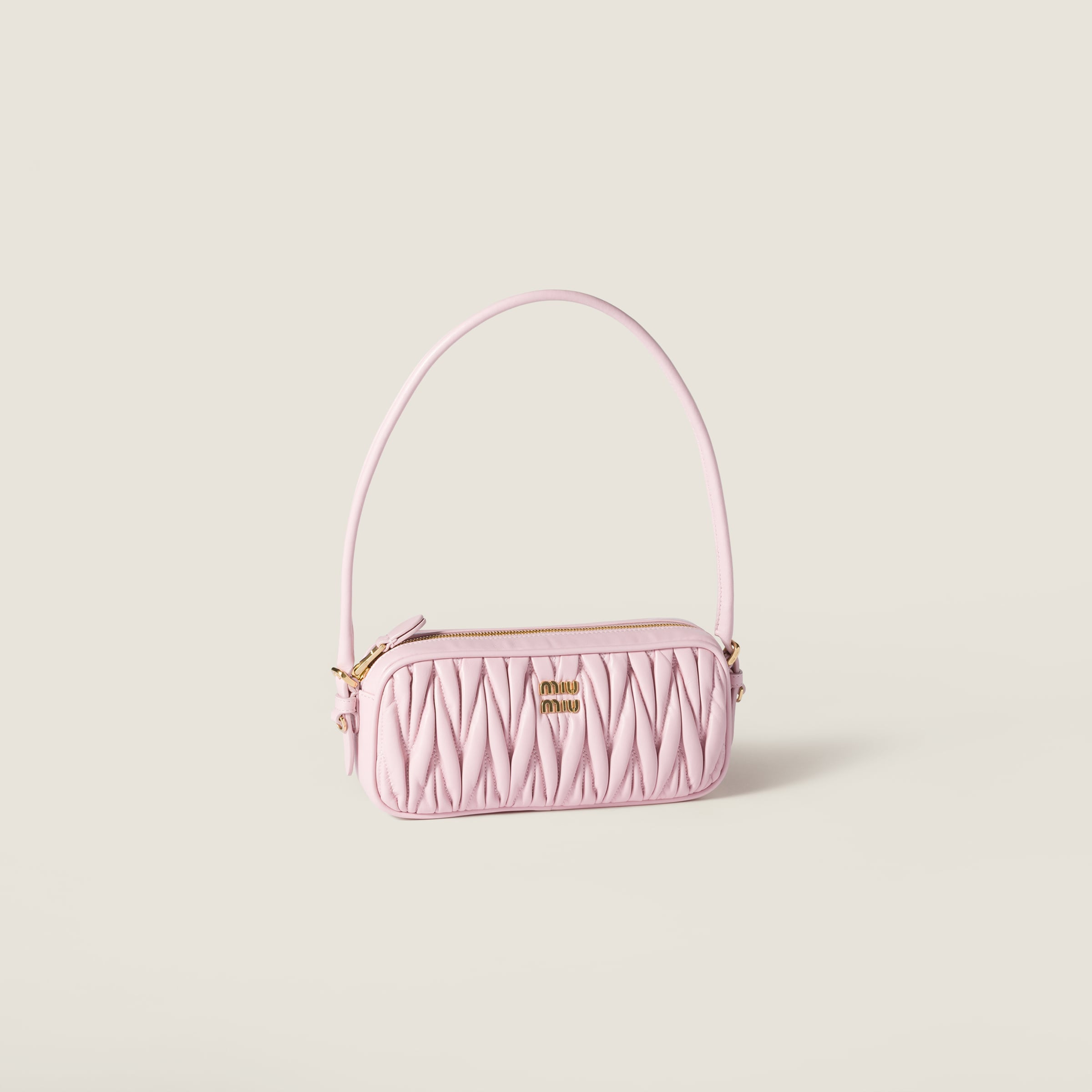 Matelassé nappa leather pouch - 2