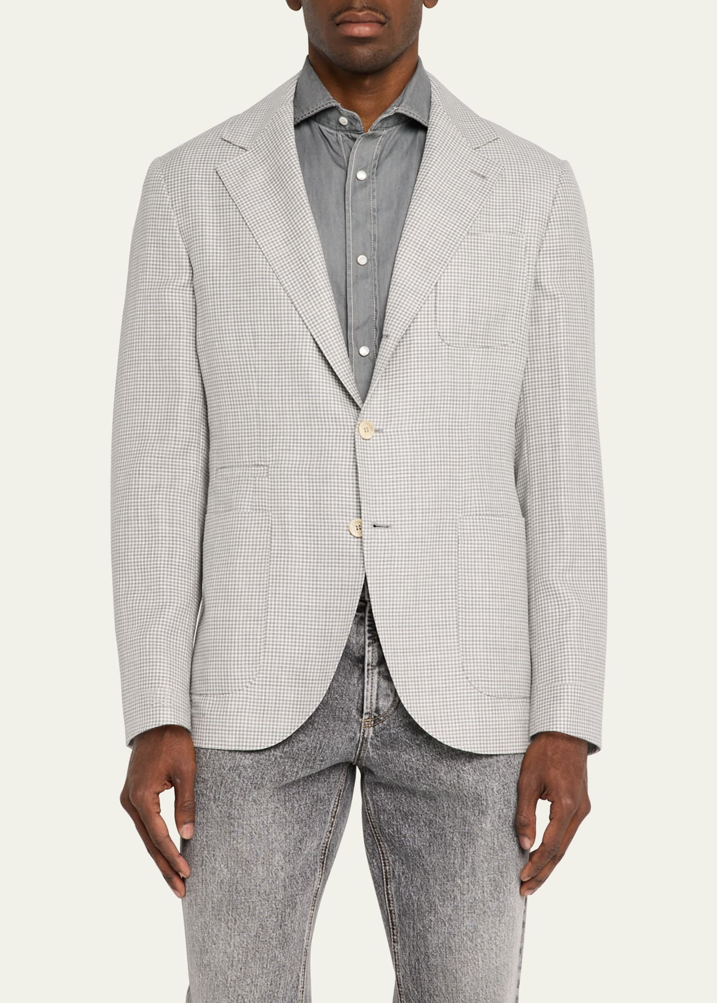 Men's Houndstooth Sport Coat - 4