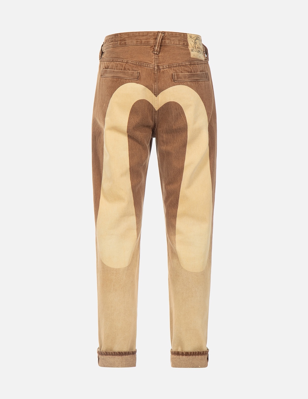 DAICOCK PRINT GRADIENT SPRAY-DYE CARROT-FIT JEANS #2017 - 2