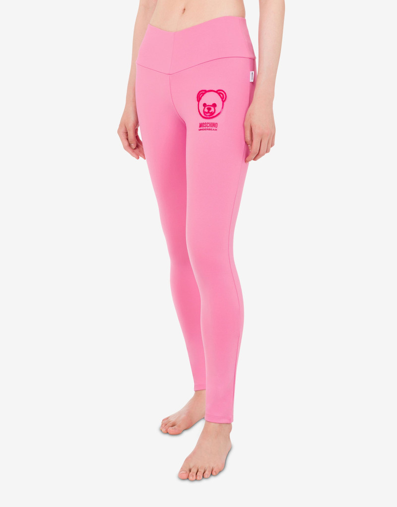 MOSCHINO TEDDY BEAR TECHNICAL FABRIC LEGGINGS 1
