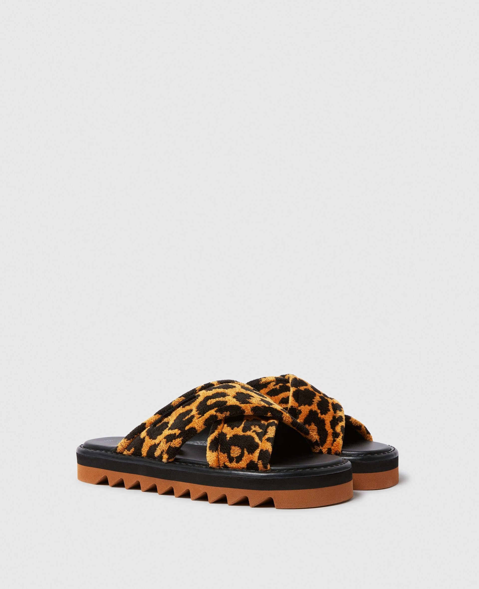 Sneak-Elyse Leopard Twisted Sandals - 2