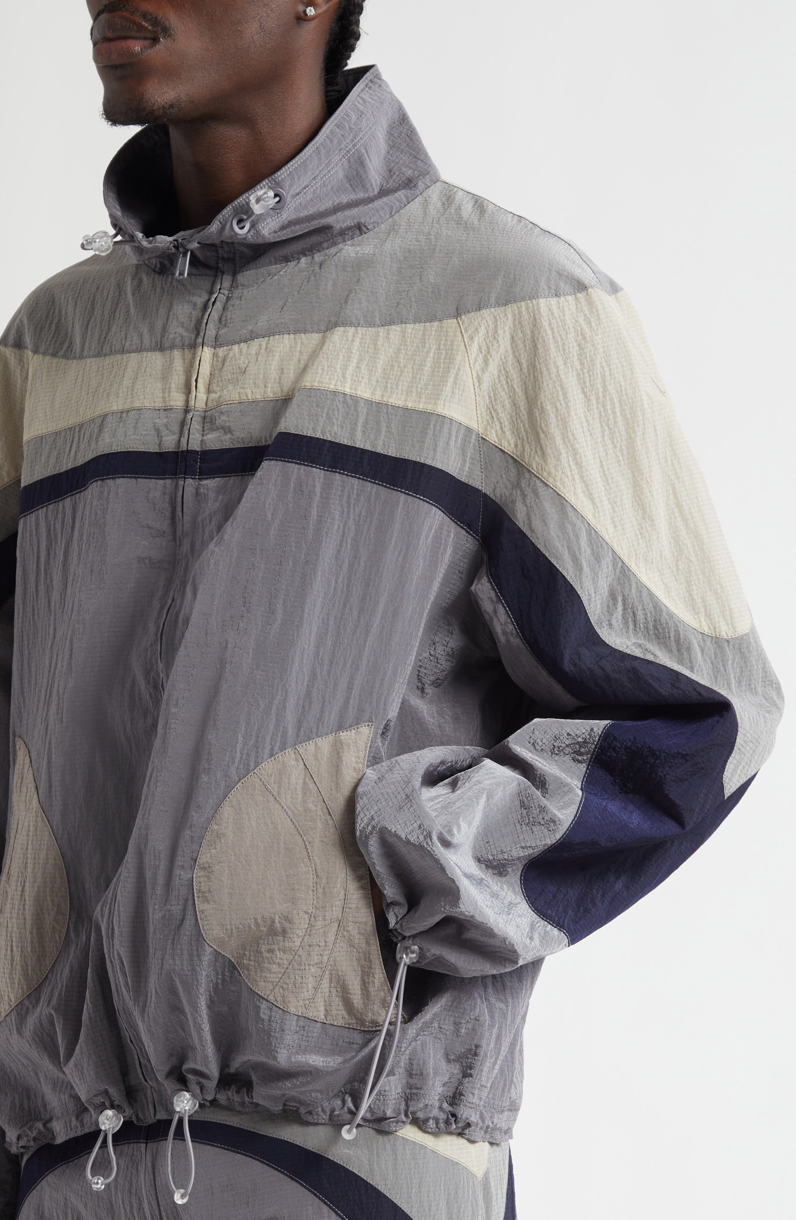 ERL Gender Inclusive Nylon Rave Jacket in Grey at Nordstrom - 5
