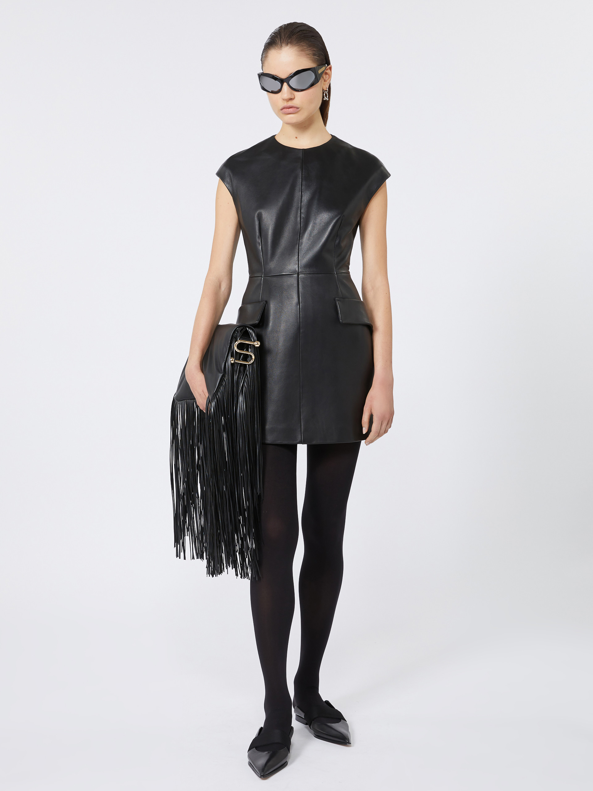 TEFRITE02 Sleeveless nappa leather dress - KLEPSYDRA CAPSULE - 2