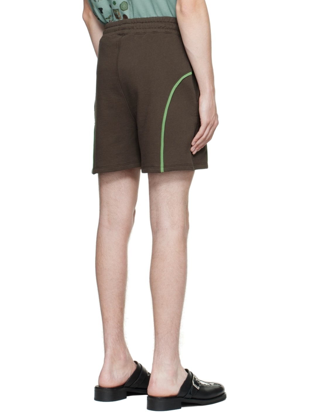 Brown Printed Shorts - 3
