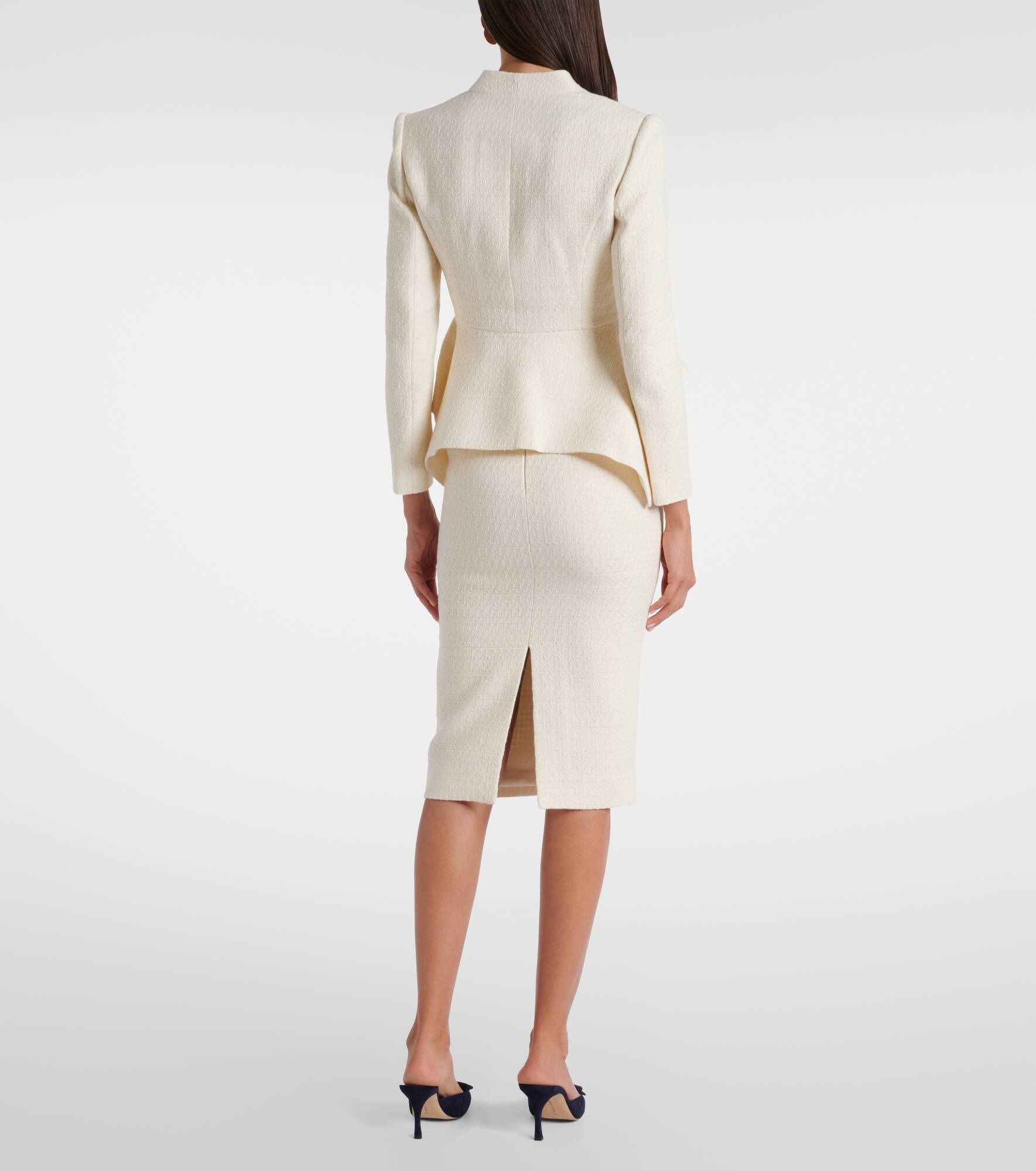Peplum bouclé jacket - 3