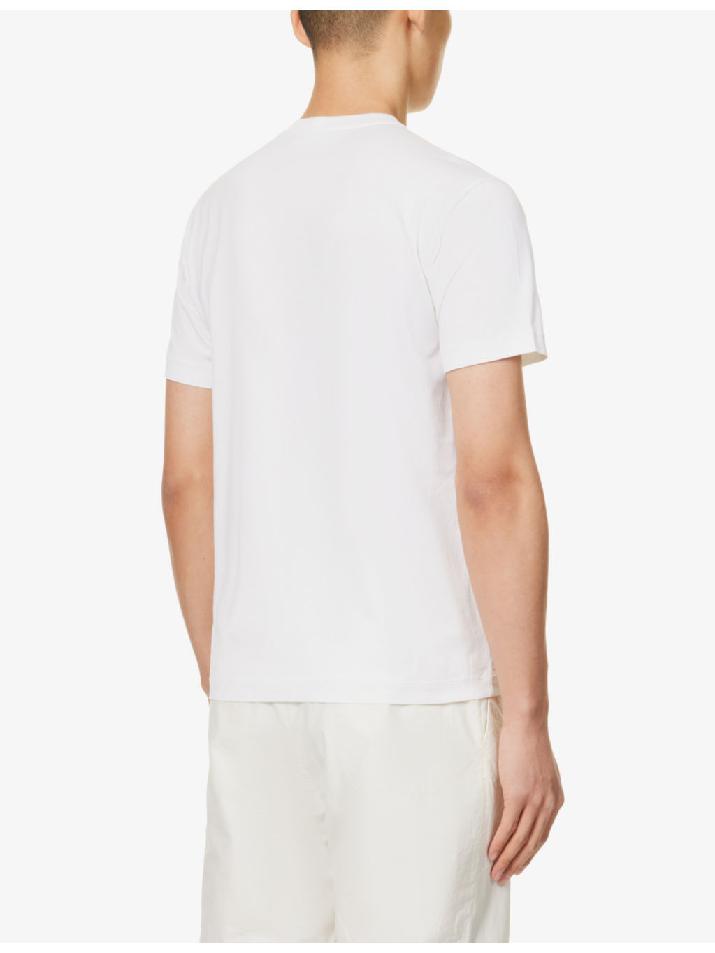 Logo-patch regular-fit cotton-jersey T-shirt - 4