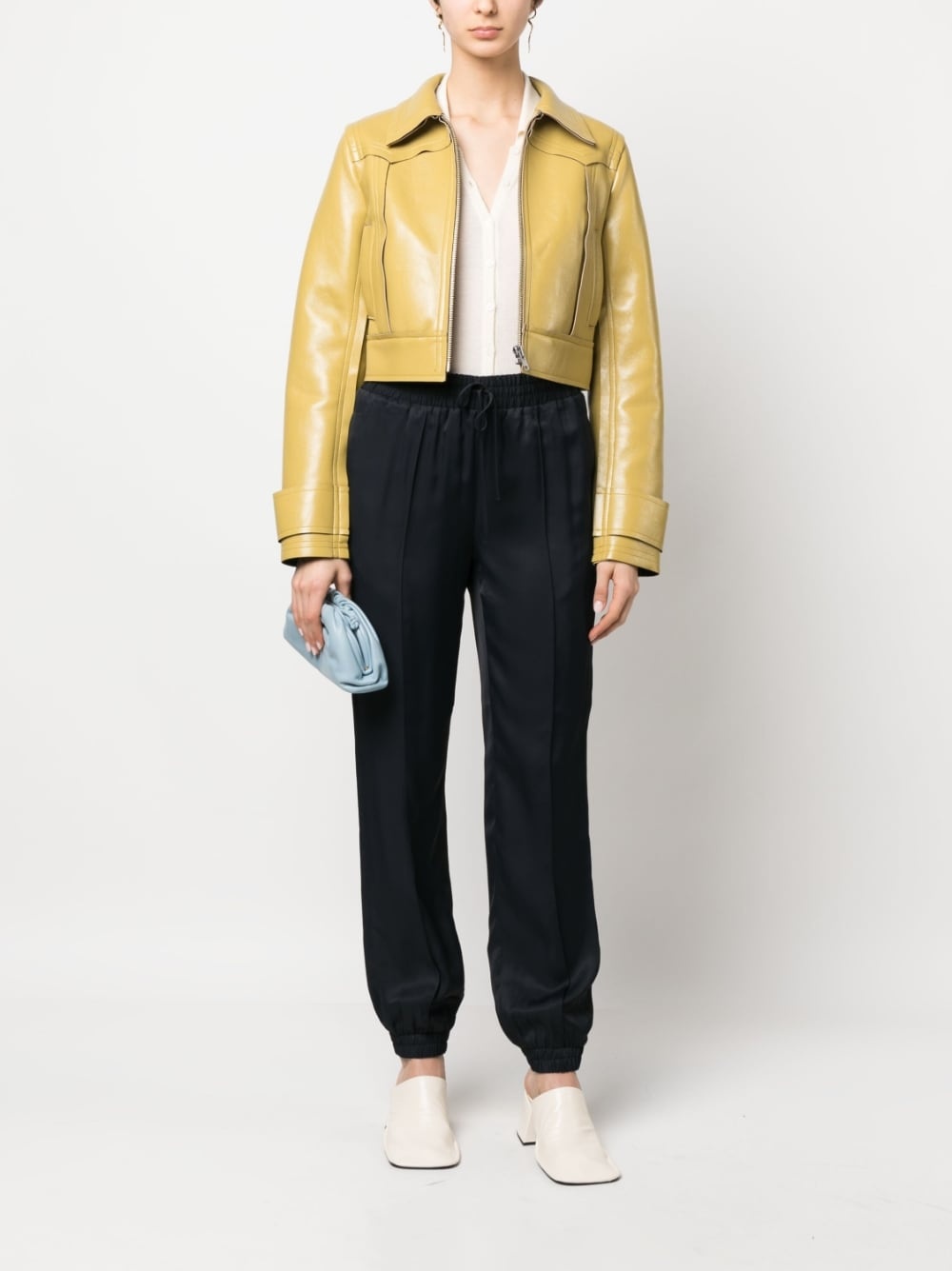 drawstring tapered trousers - 2