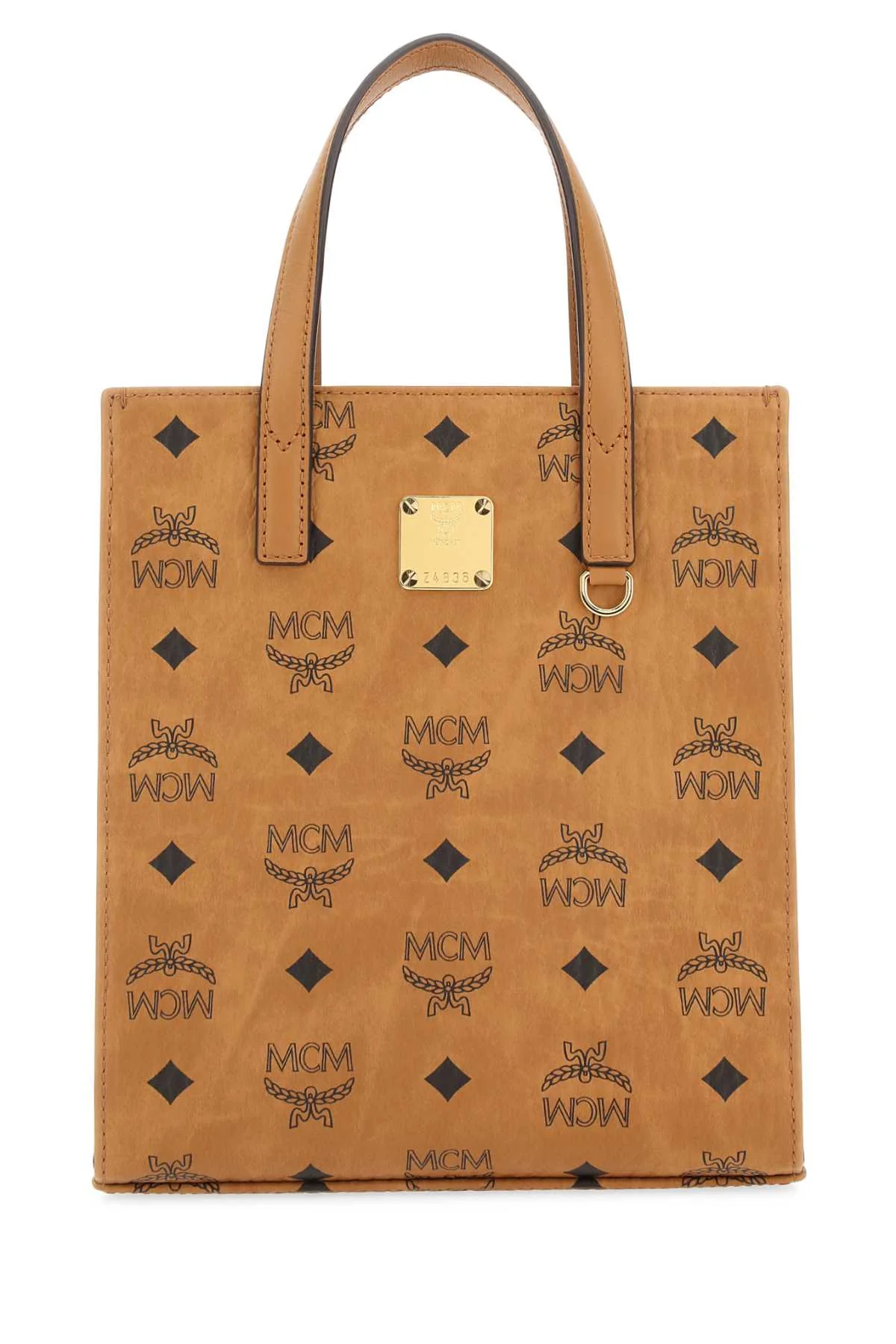 Mcm Unisex Printed Canvas Shopping Bag - 1