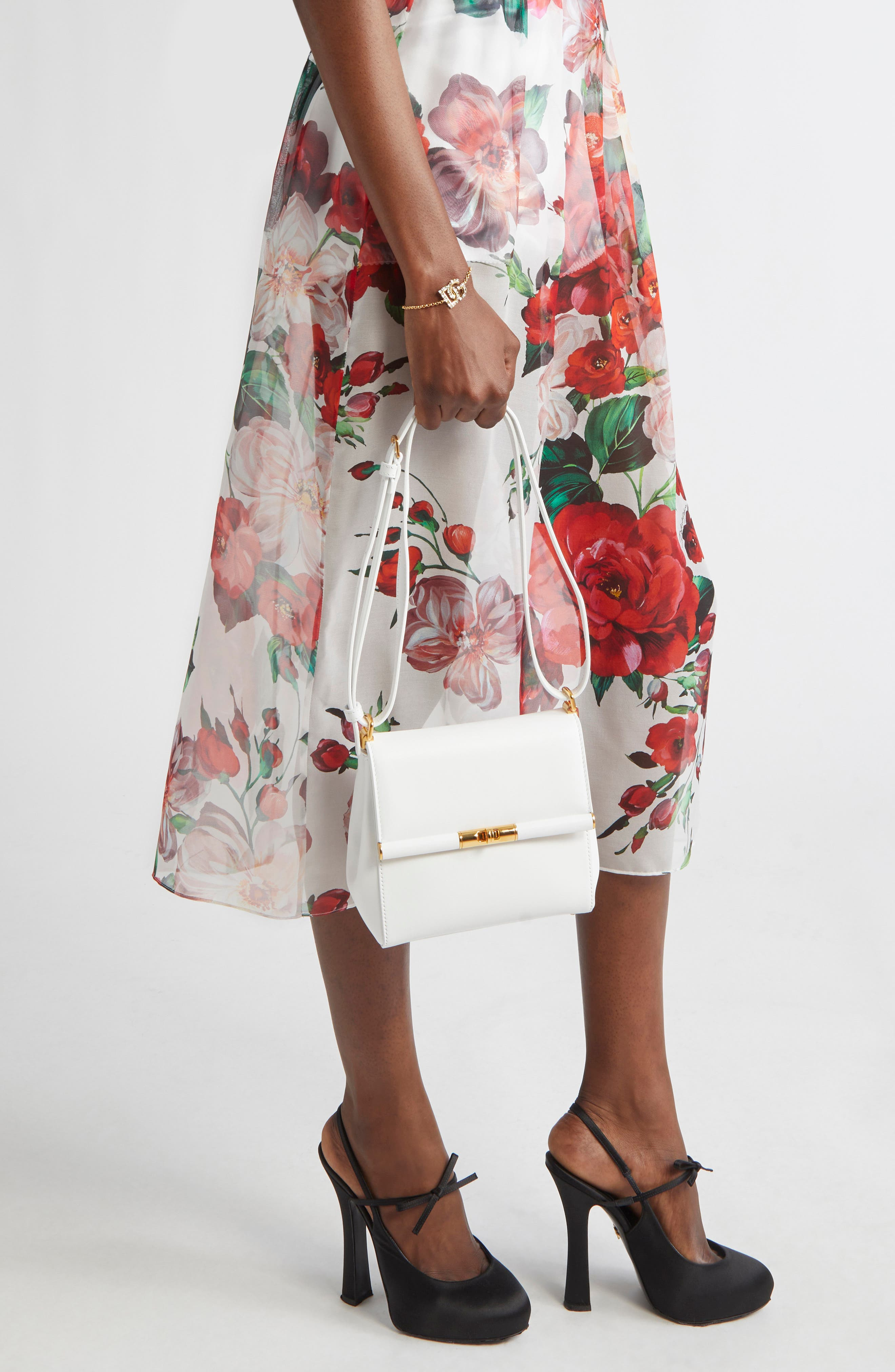 Dolce&Gabbana Marlene City Bag in Bianco Ottico at Nordstrom - 3