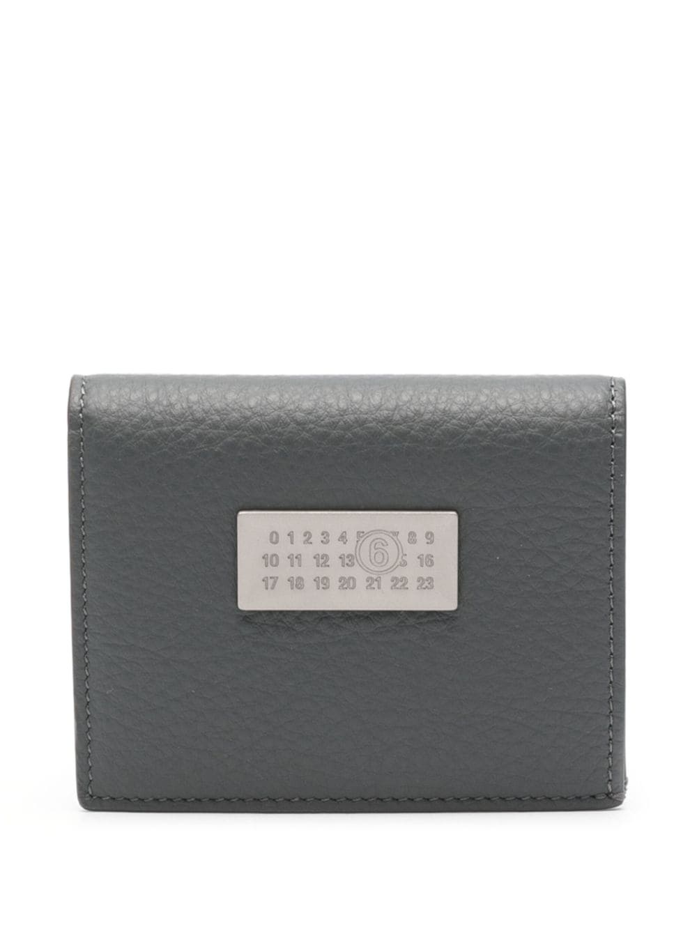 numbers-motif leather wallet - 1