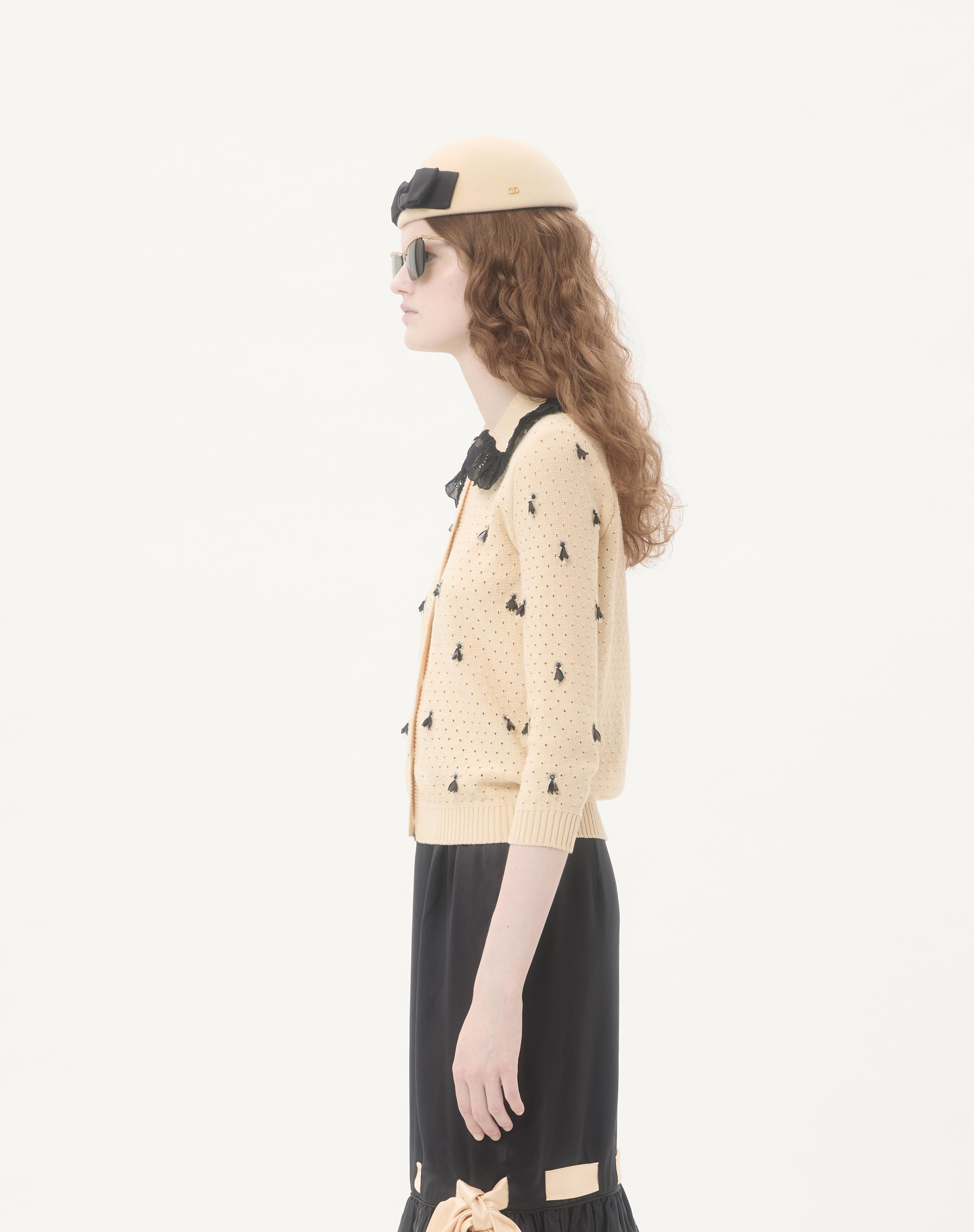 EMBROIDERED COTTON CARDIGAN - 6