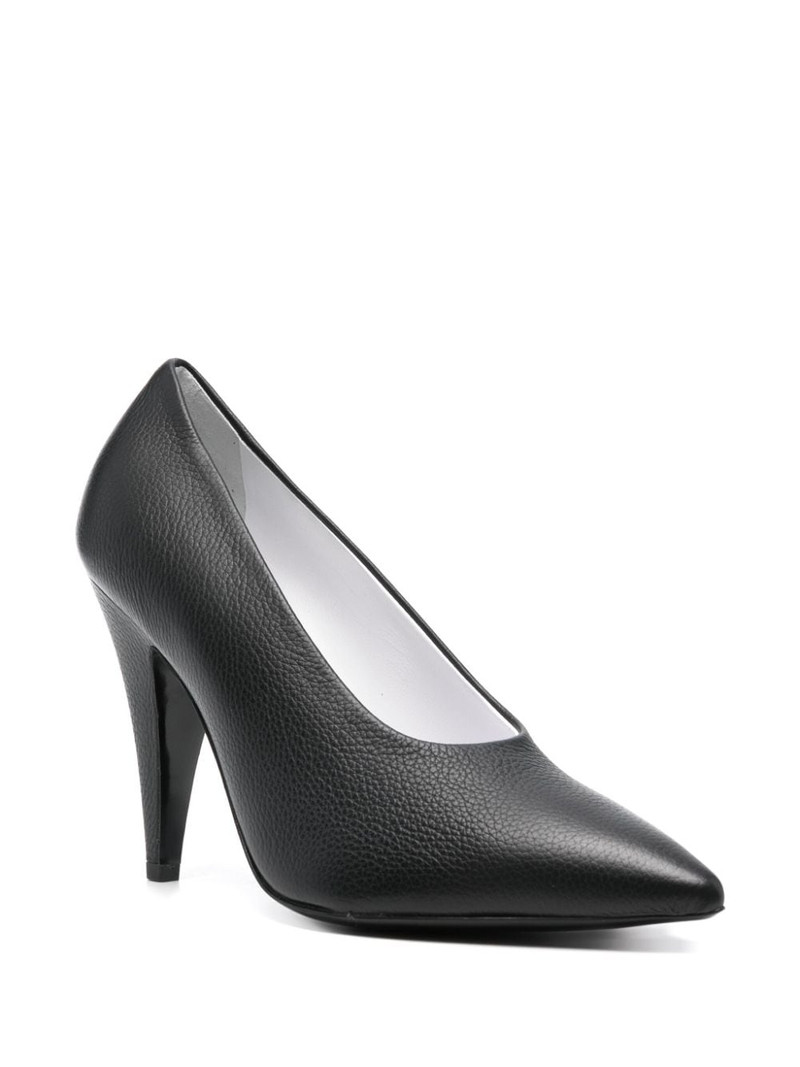 Moschino 100mm leather pumps outlook