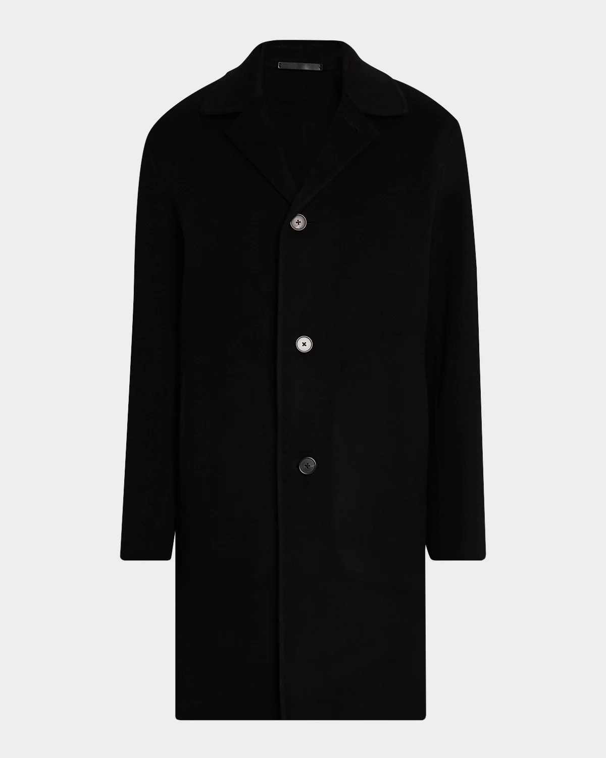 Men's Modern Single-Breasted Coat - 1