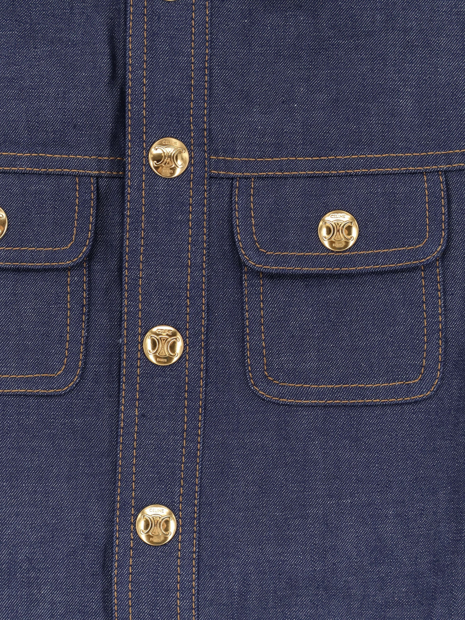 Celine Denim Mini Chemisier/Dress - 3